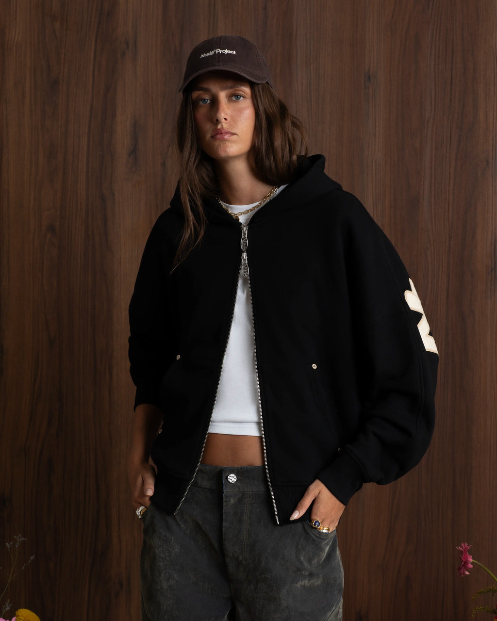 Beast Zip-up Hoodie Black