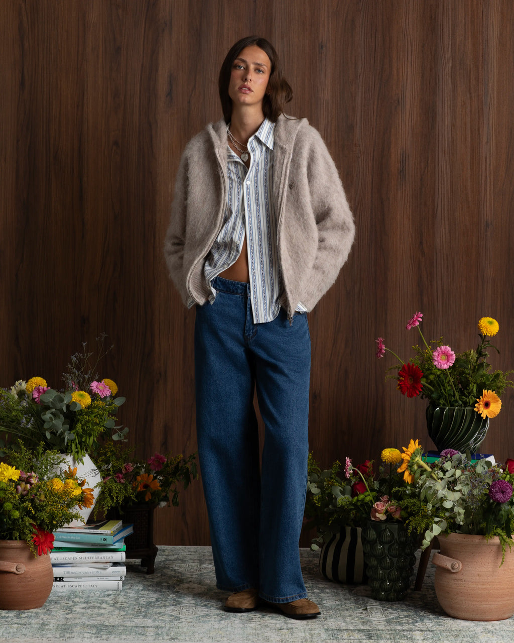 Jersey con cremallera Alpachino Beige