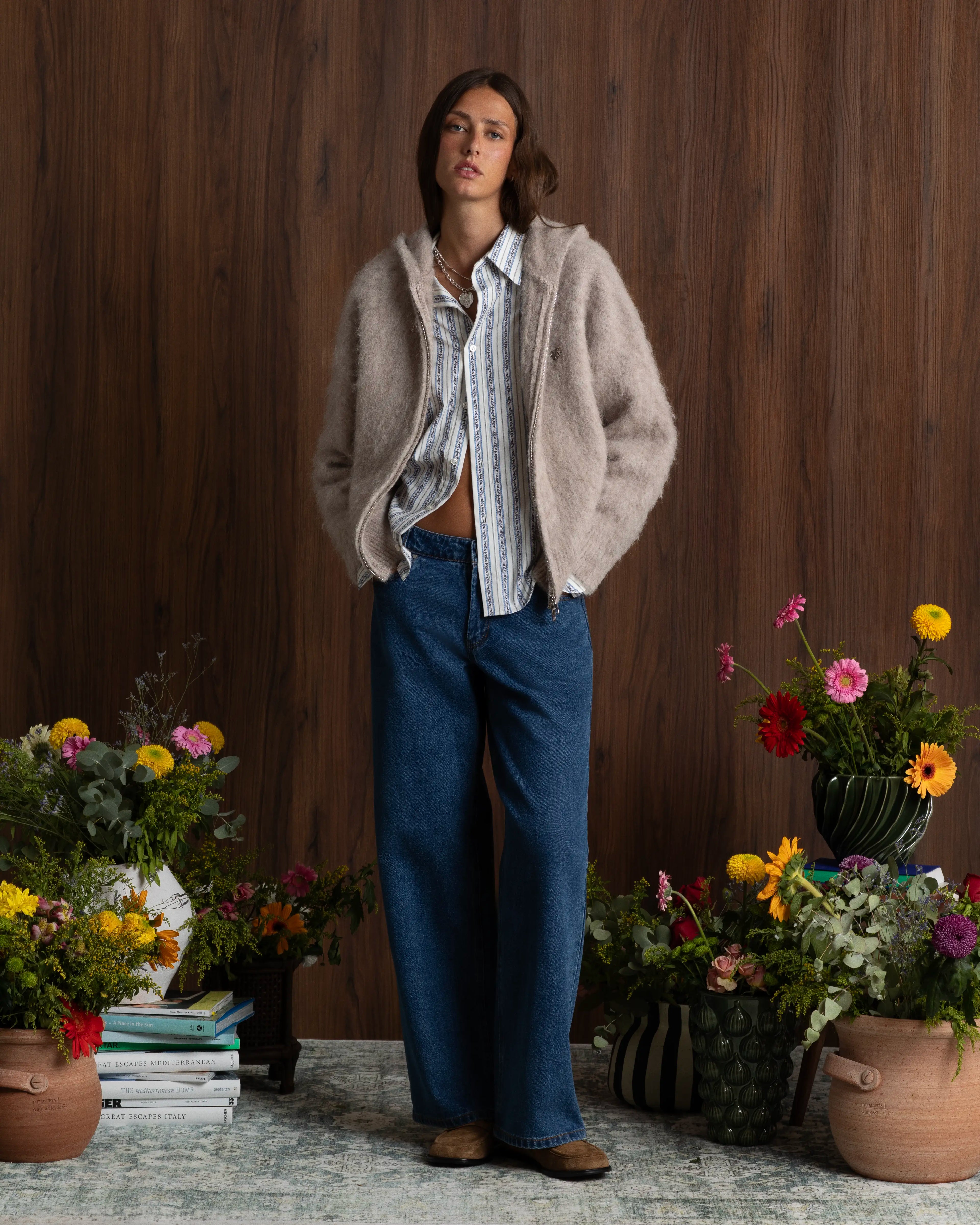 Jersey con cremallera Alpachino Beige