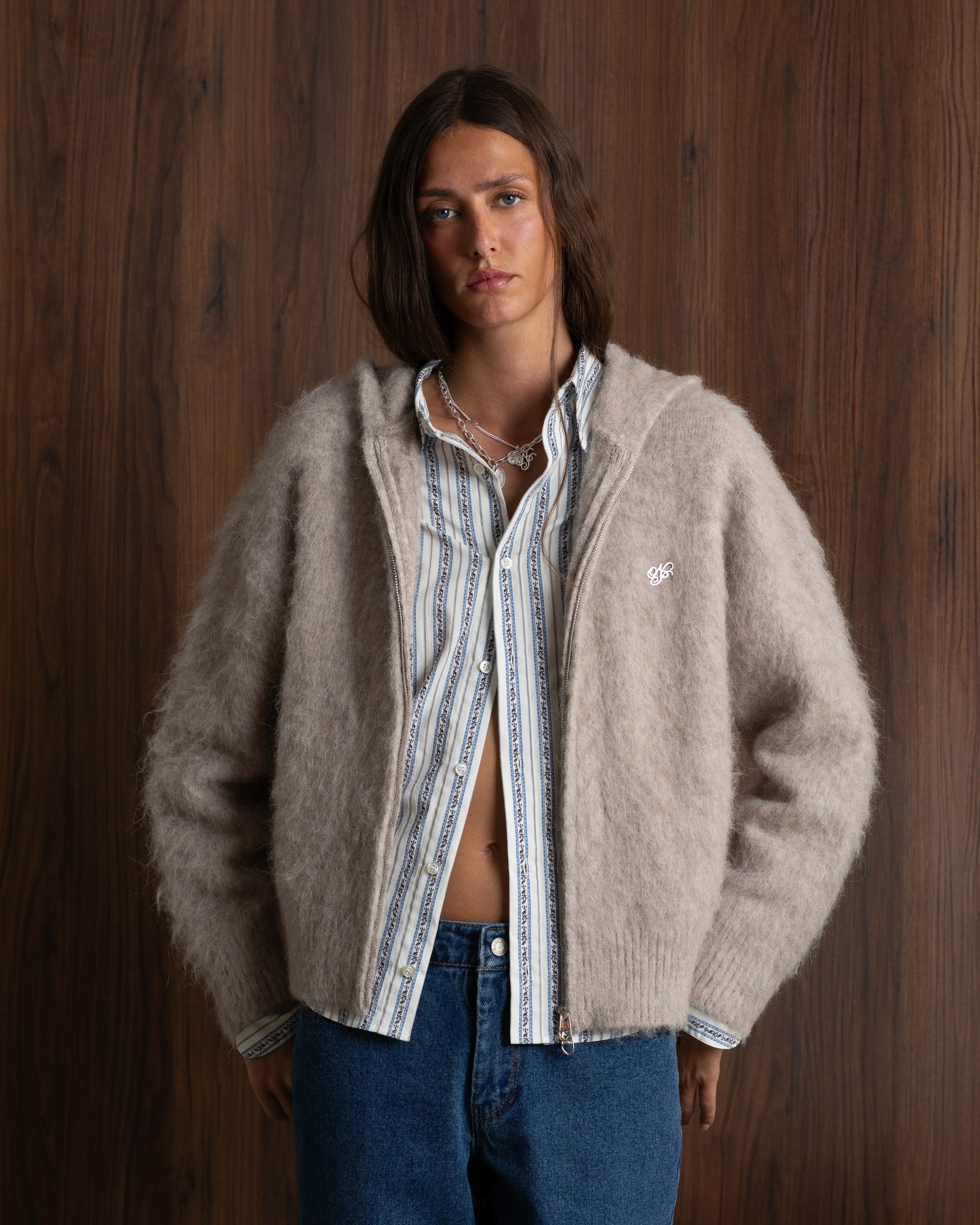 Jersey con cremallera Alpachino Beige