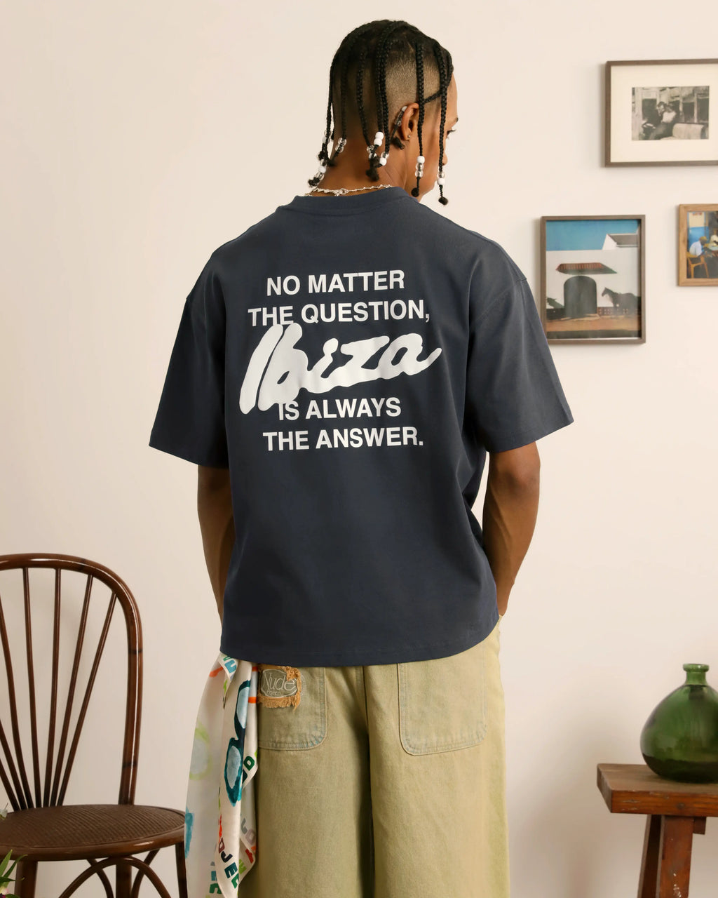 Camiseta Answer Gris Oscuro