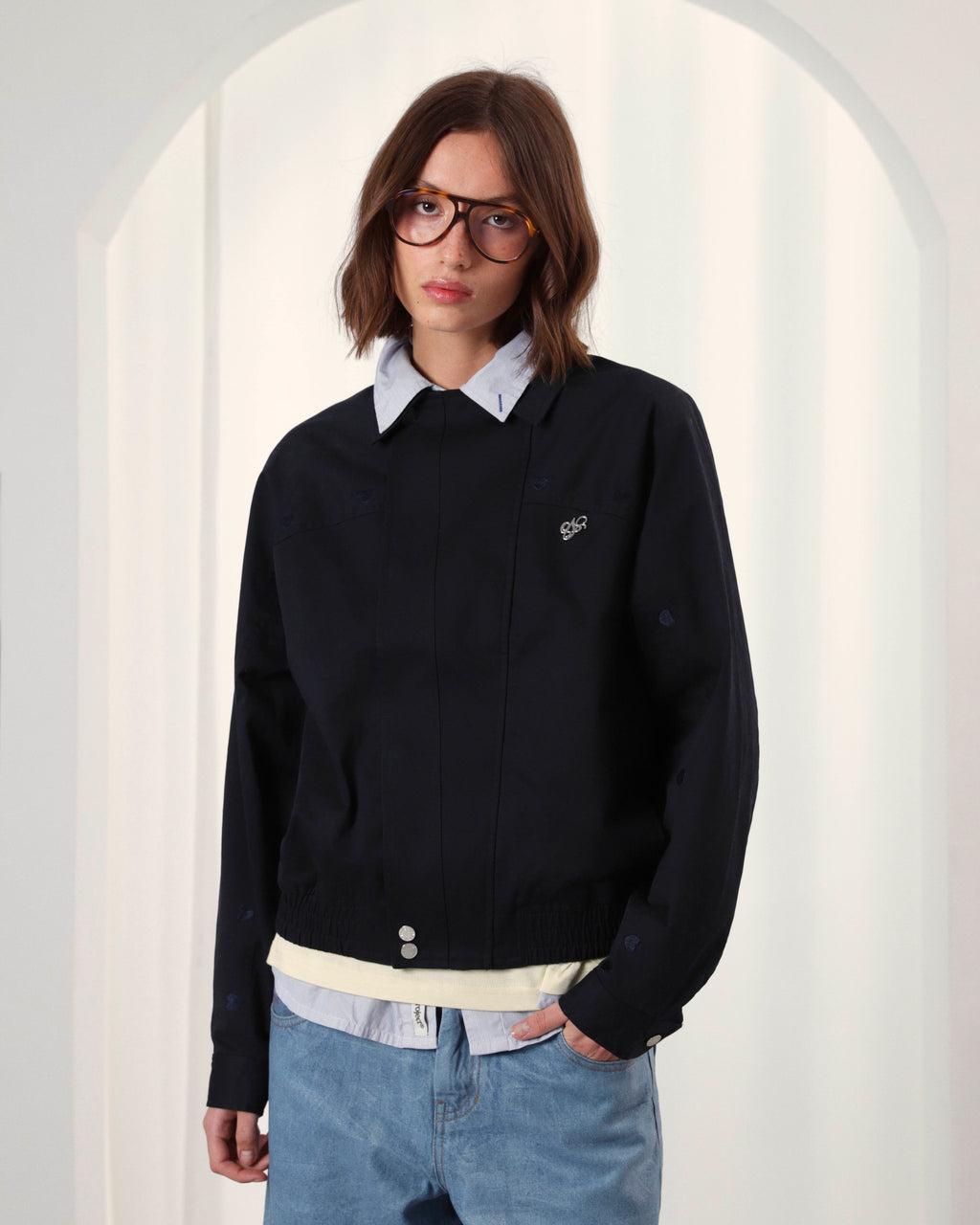 Chaqueta Flap Twill Azul Marino