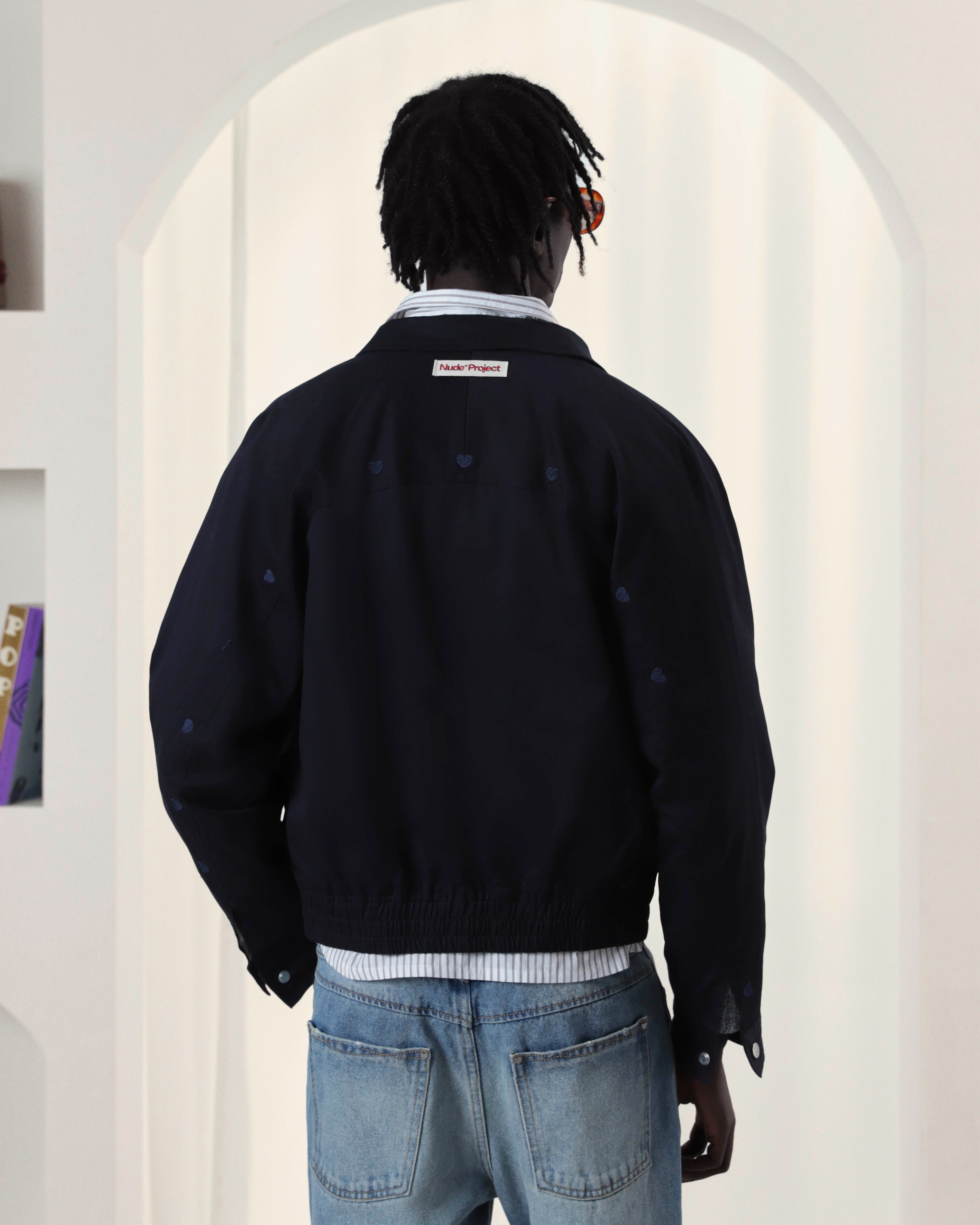 Chaqueta Flap Twill Azul Marino