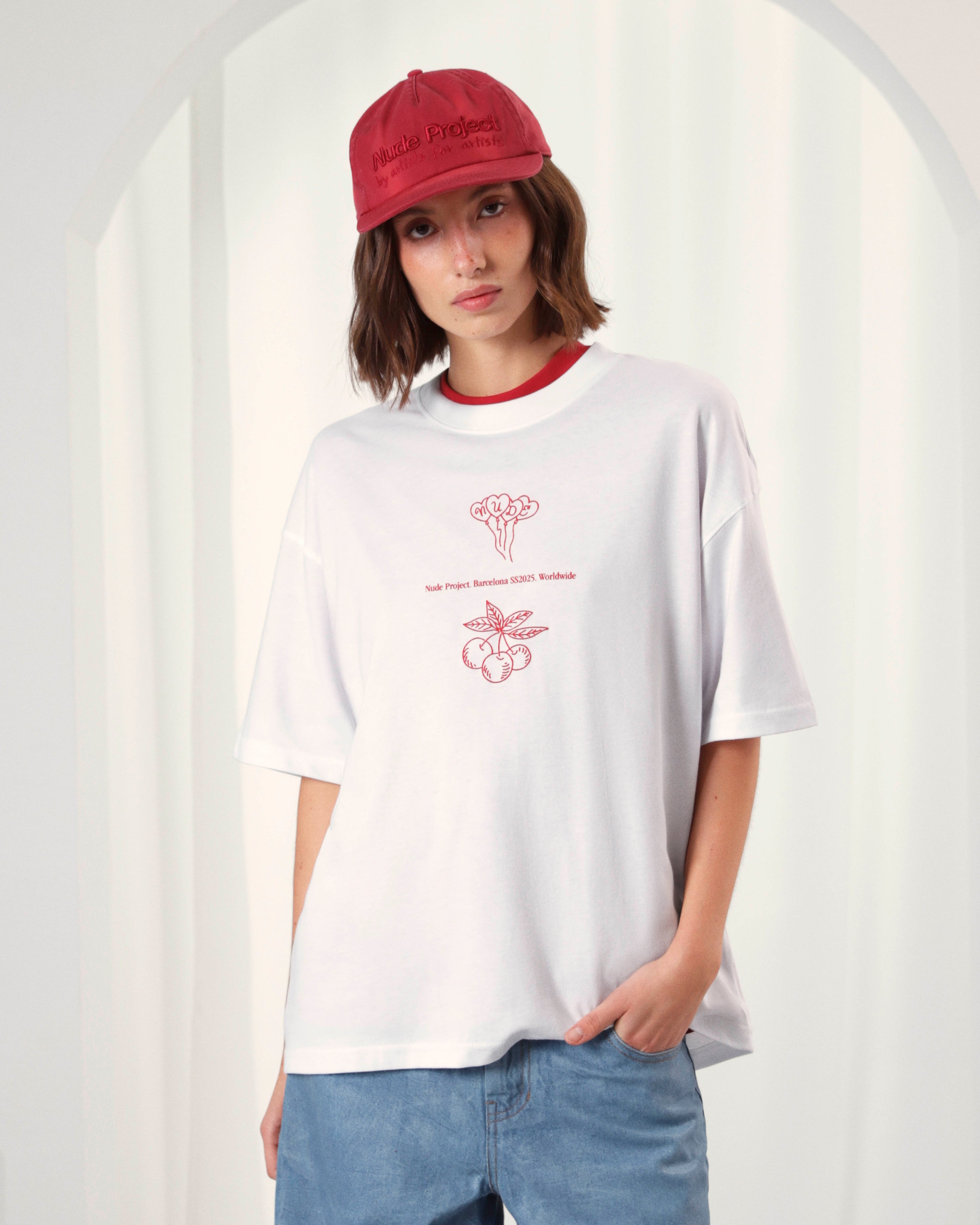Camiseta Swan Garden Blanca