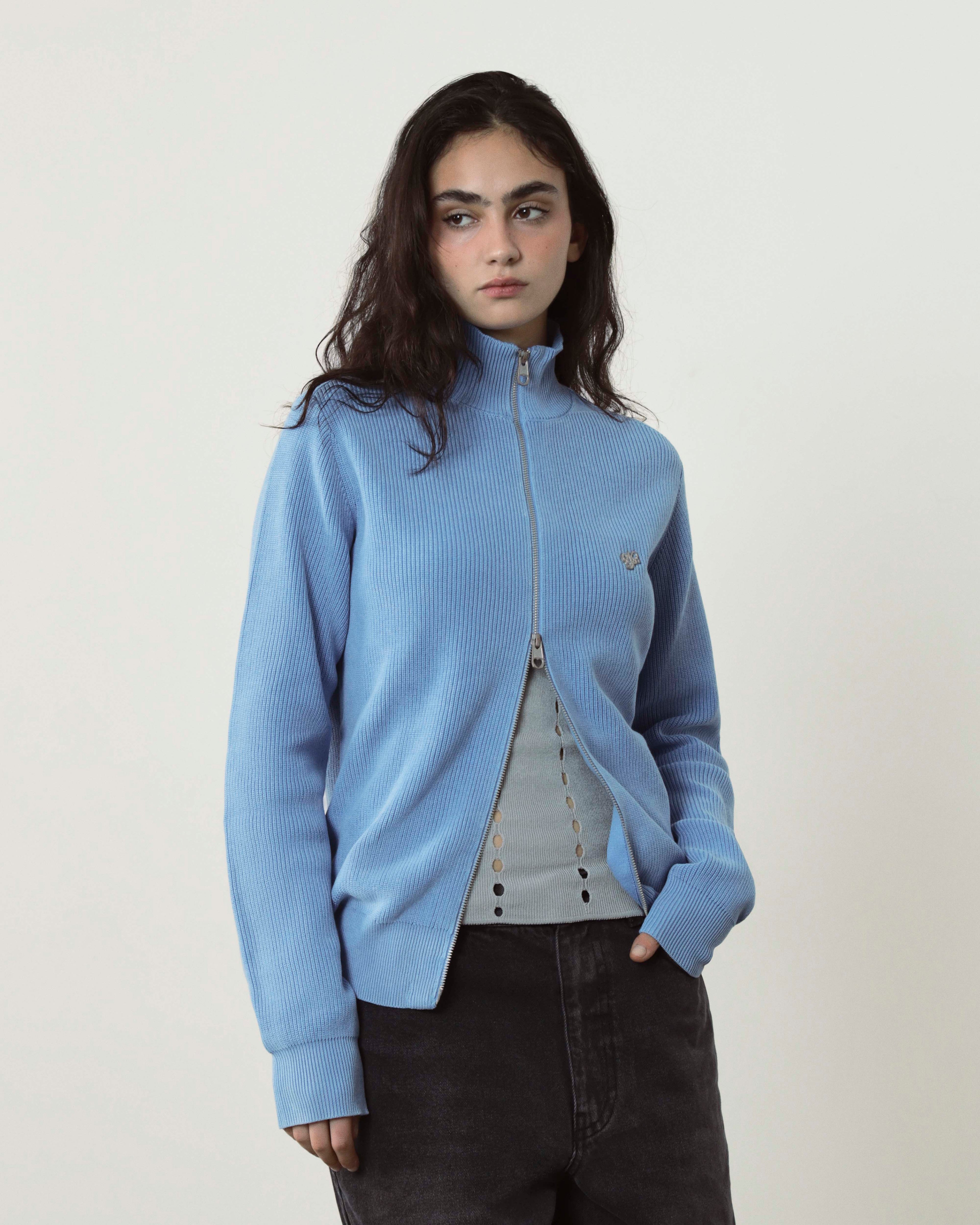 Cárdigan Con Cremallera Shady Azul