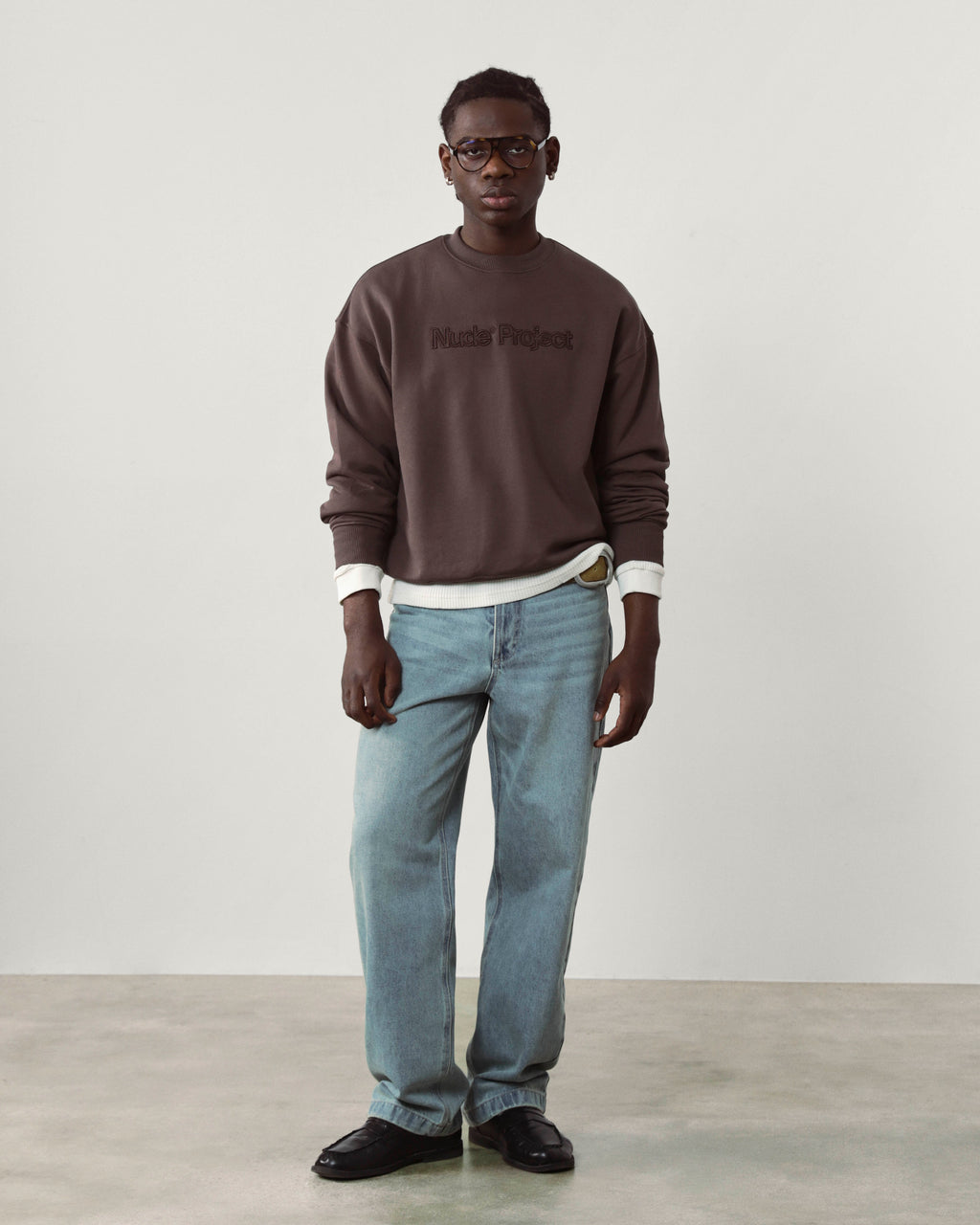 Sudadera Sin Capucha Brun Chocolate