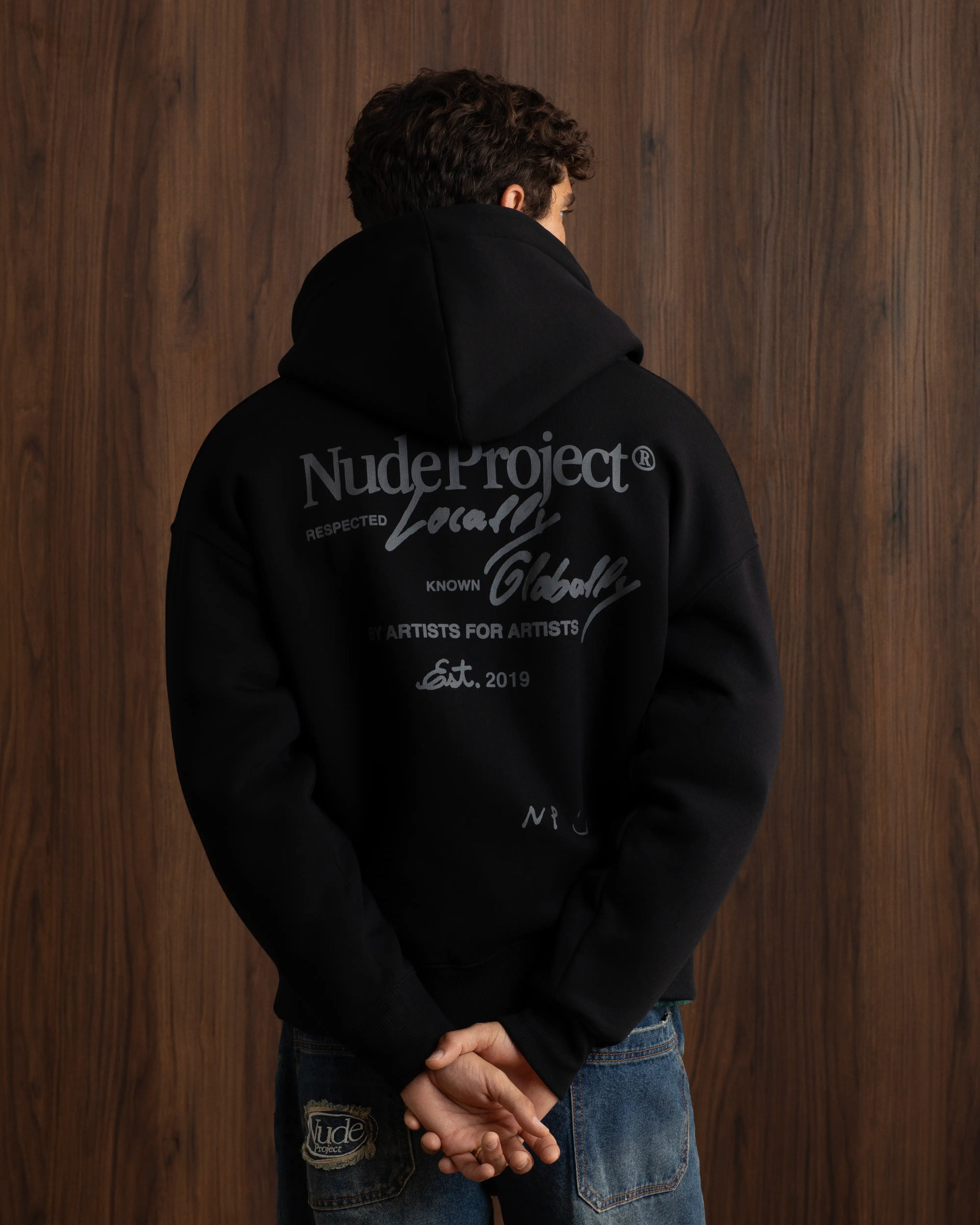 Global Soon Zip-Up Hoodie Black