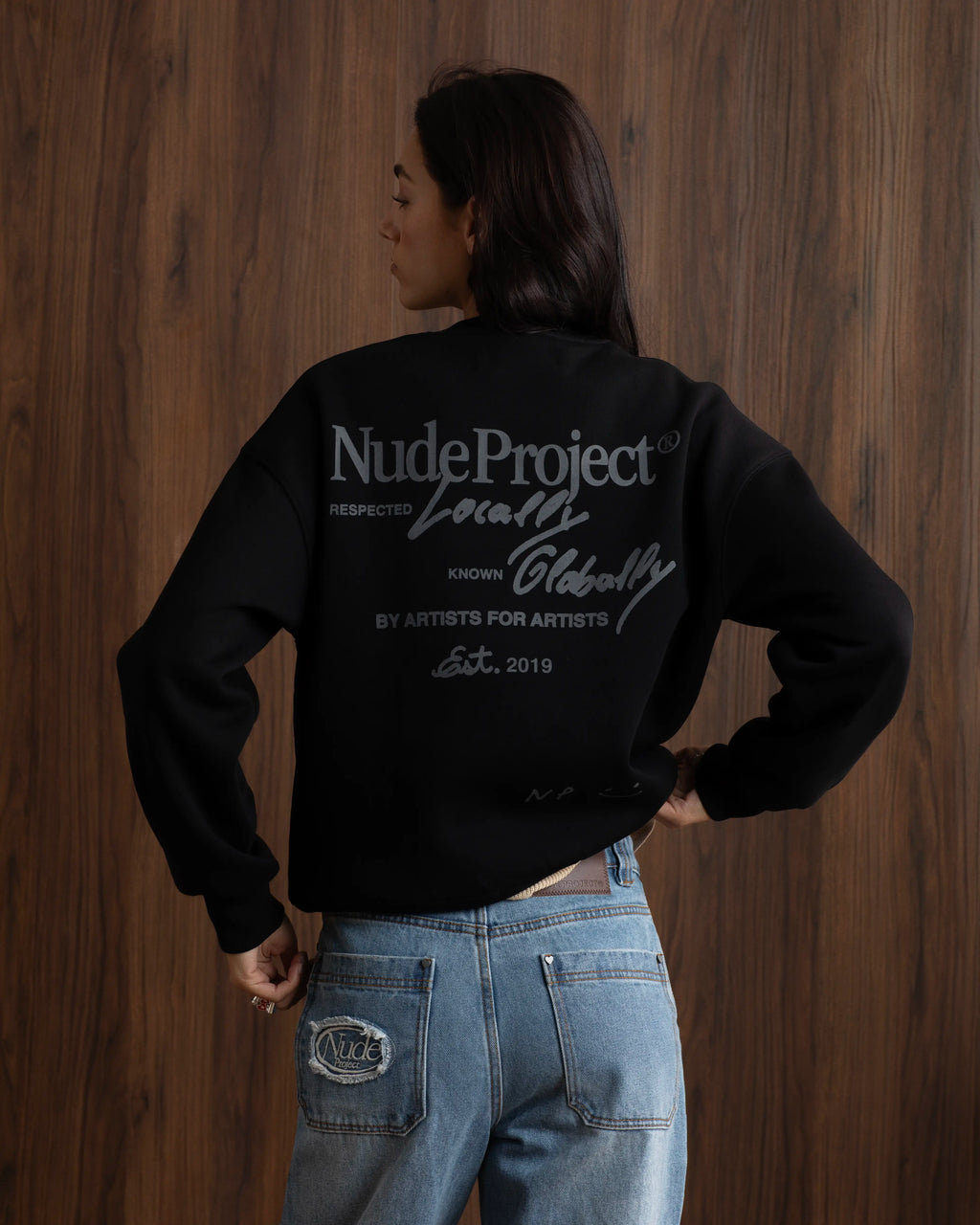 Sudadera Sin Capucha Global Soon Negro