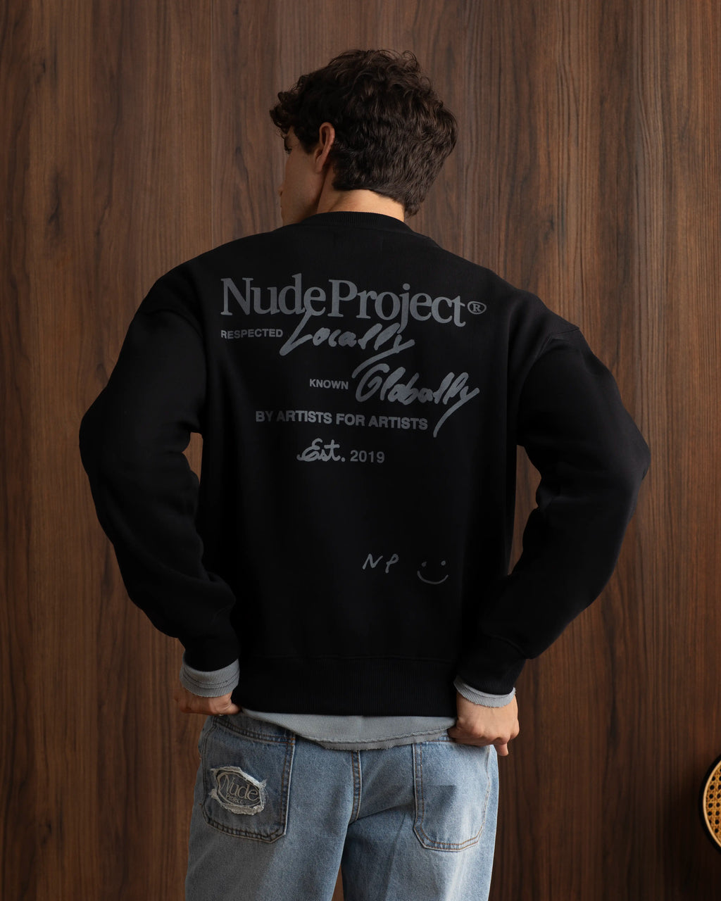 Sudadera Sin Capucha Global Soon Negro