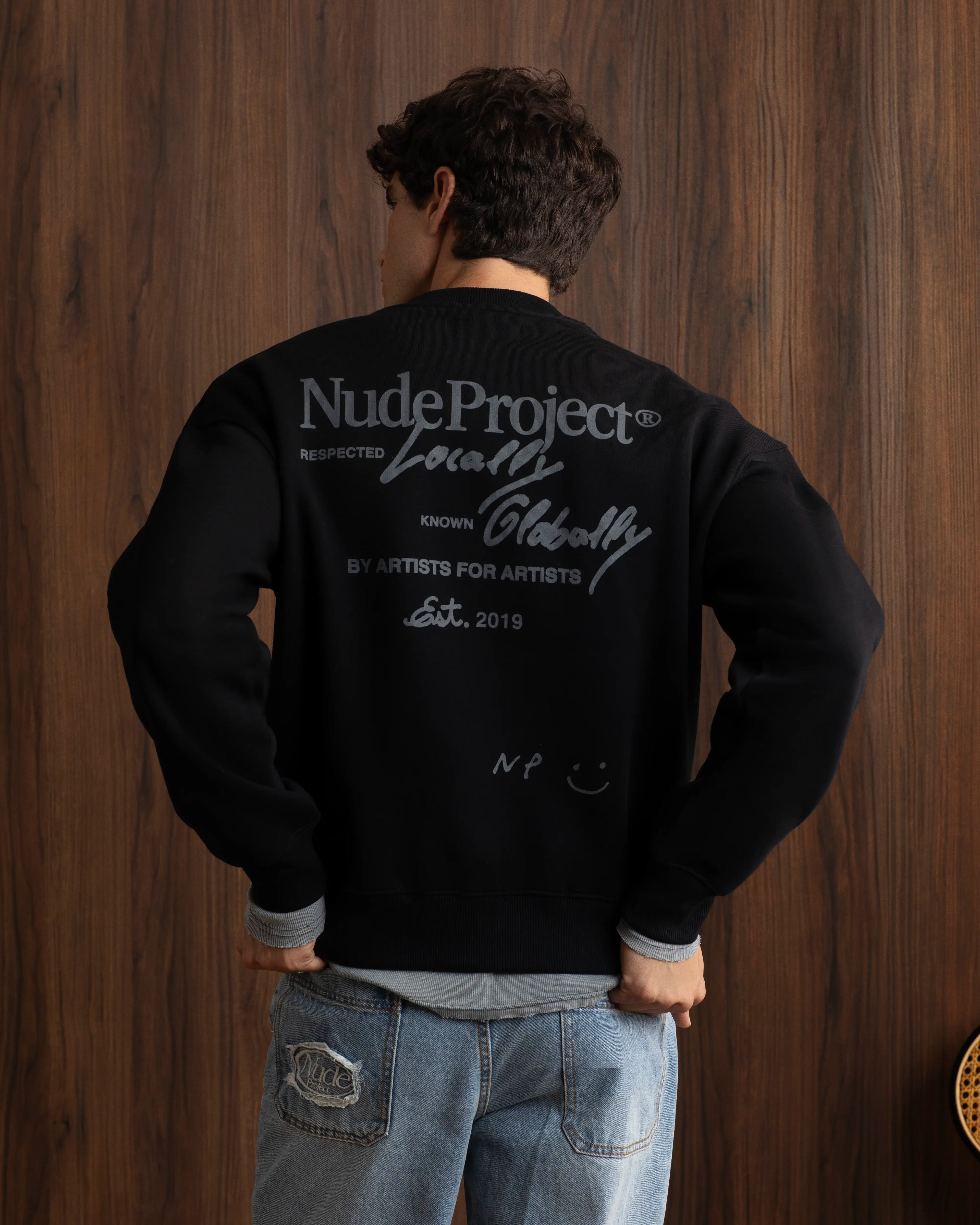 Sudadera Sin Capucha Global Soon Negro