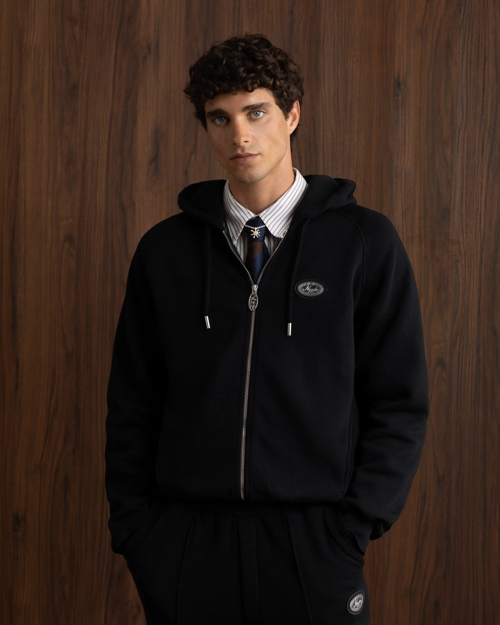 Sudadera Con Cremallera Essentials Negra