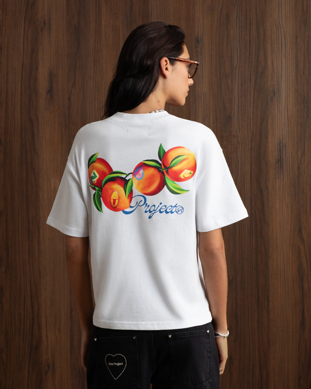 Camiseta Peach Blanca