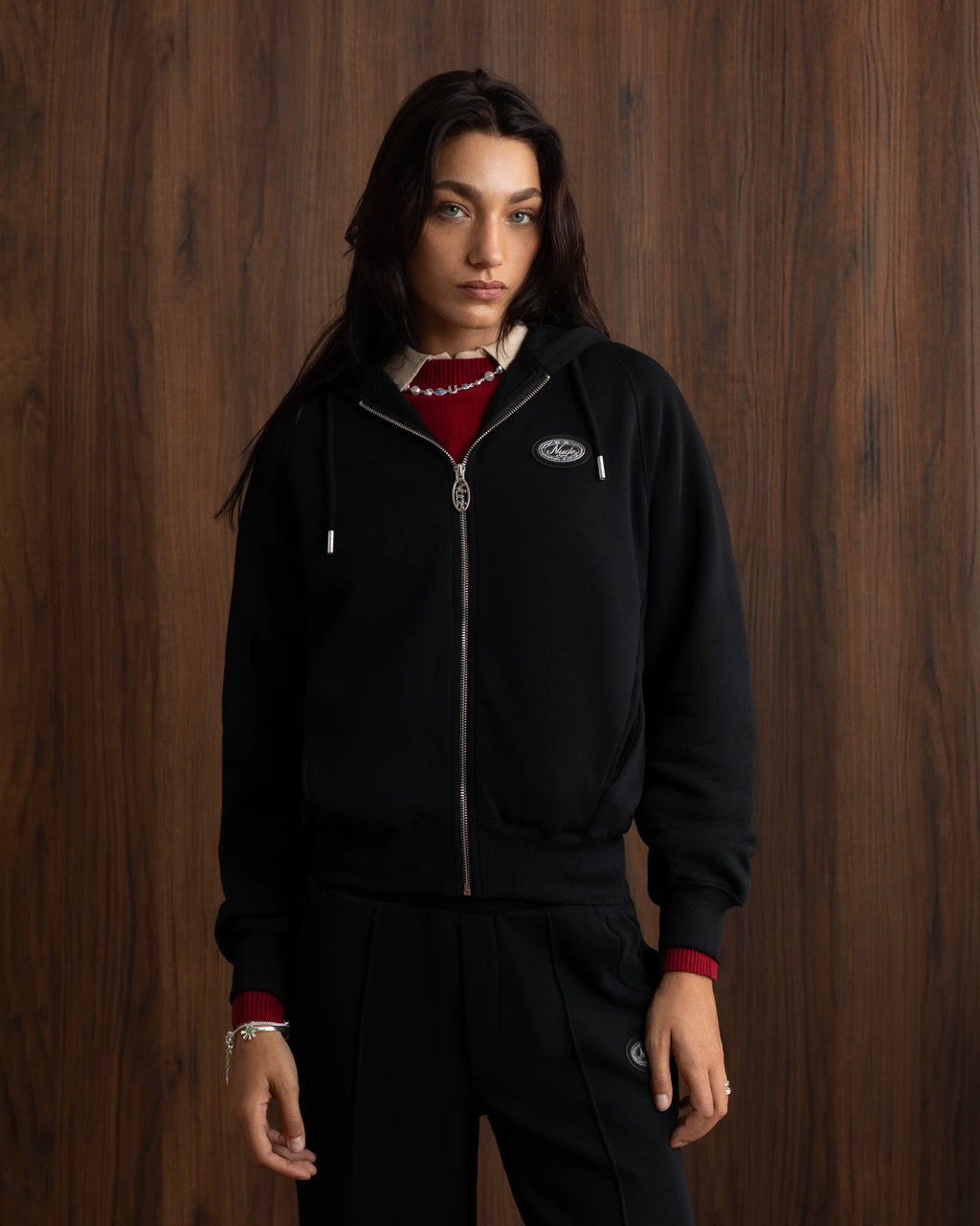 Sudadera Con Cremallera Essentials Negra