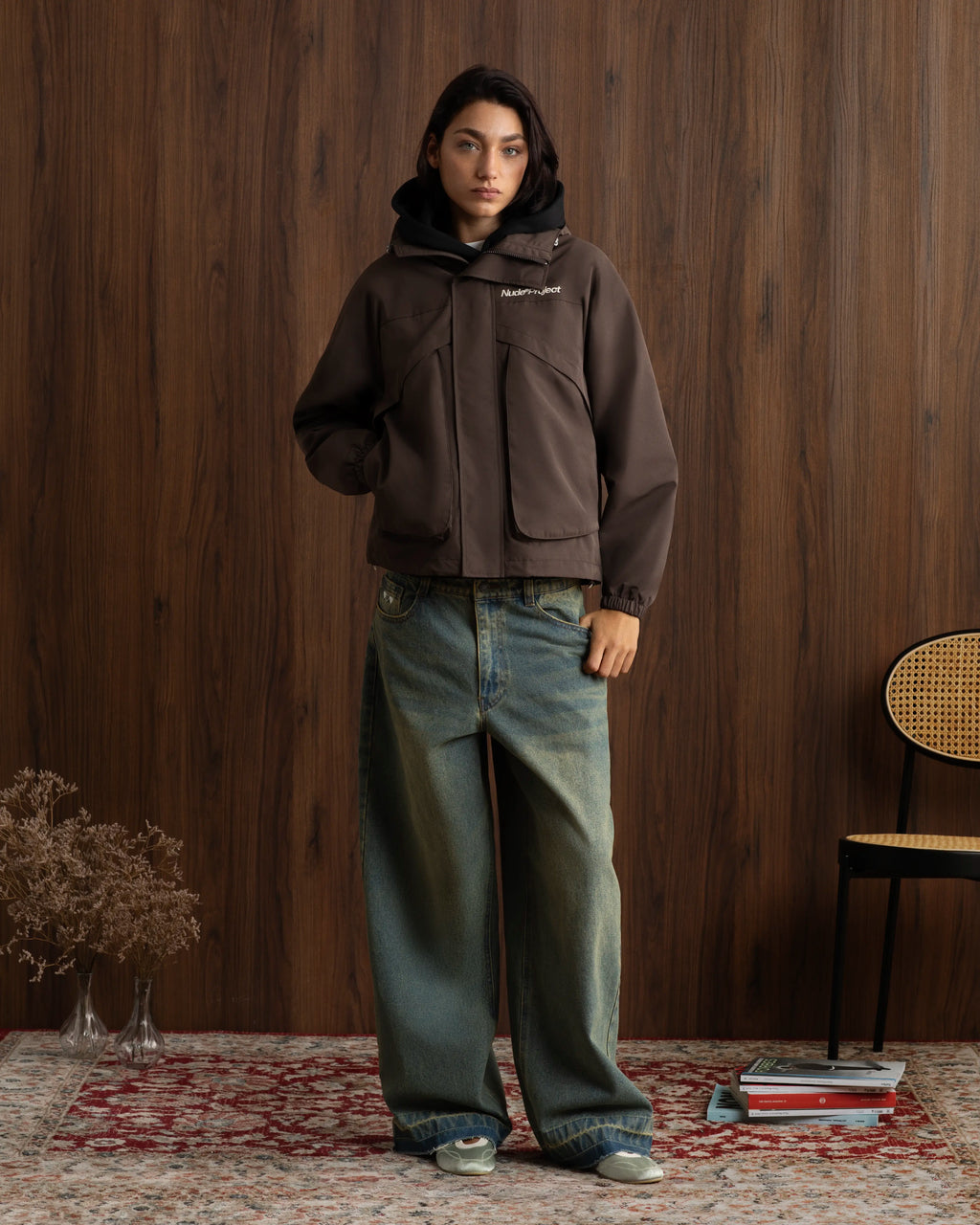 Milestones Windbreaker Jacket Brown