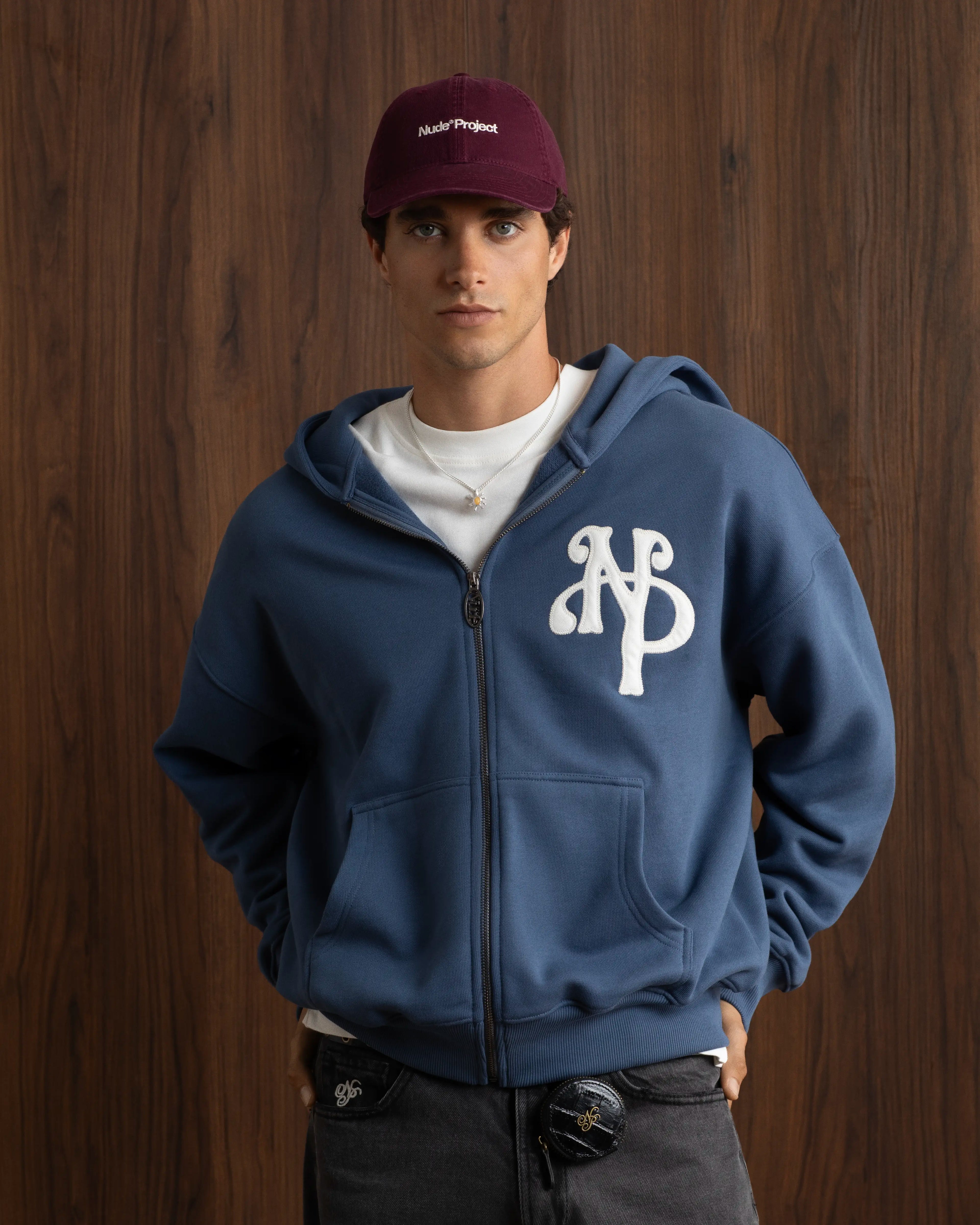 Kill Bill Zip-Up Hoodie Indigo