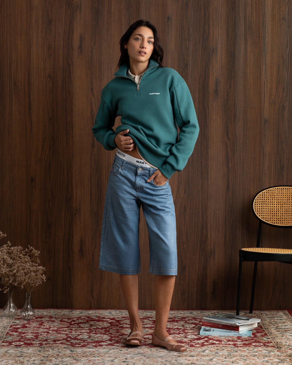 Origins Quarter-Zip Green