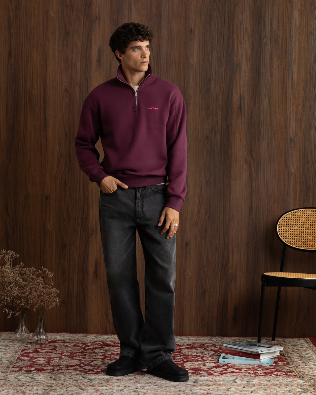 Origins Quarter-Zip Burgundy