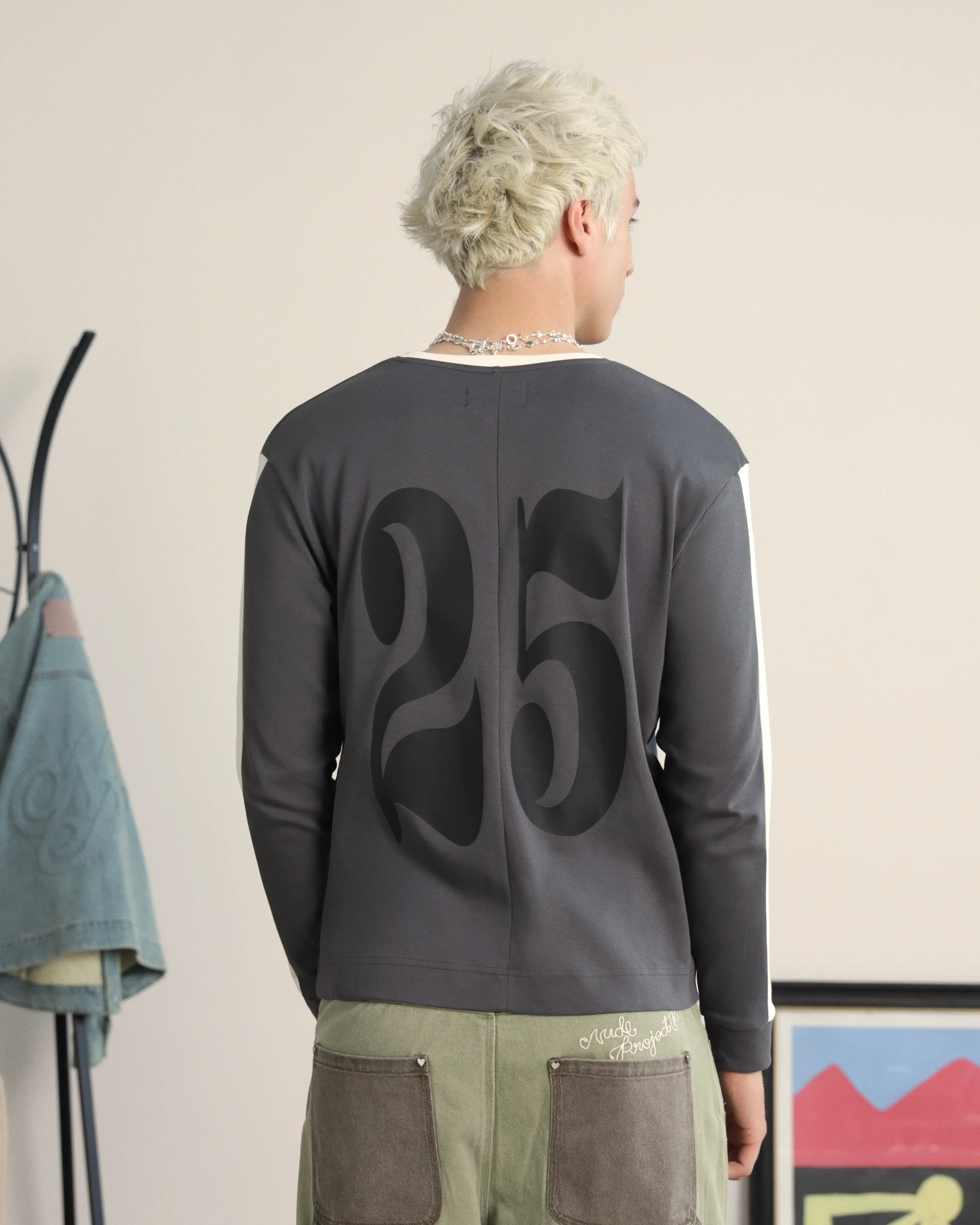 Camiseta Manga Larga Vintage Sports Gris