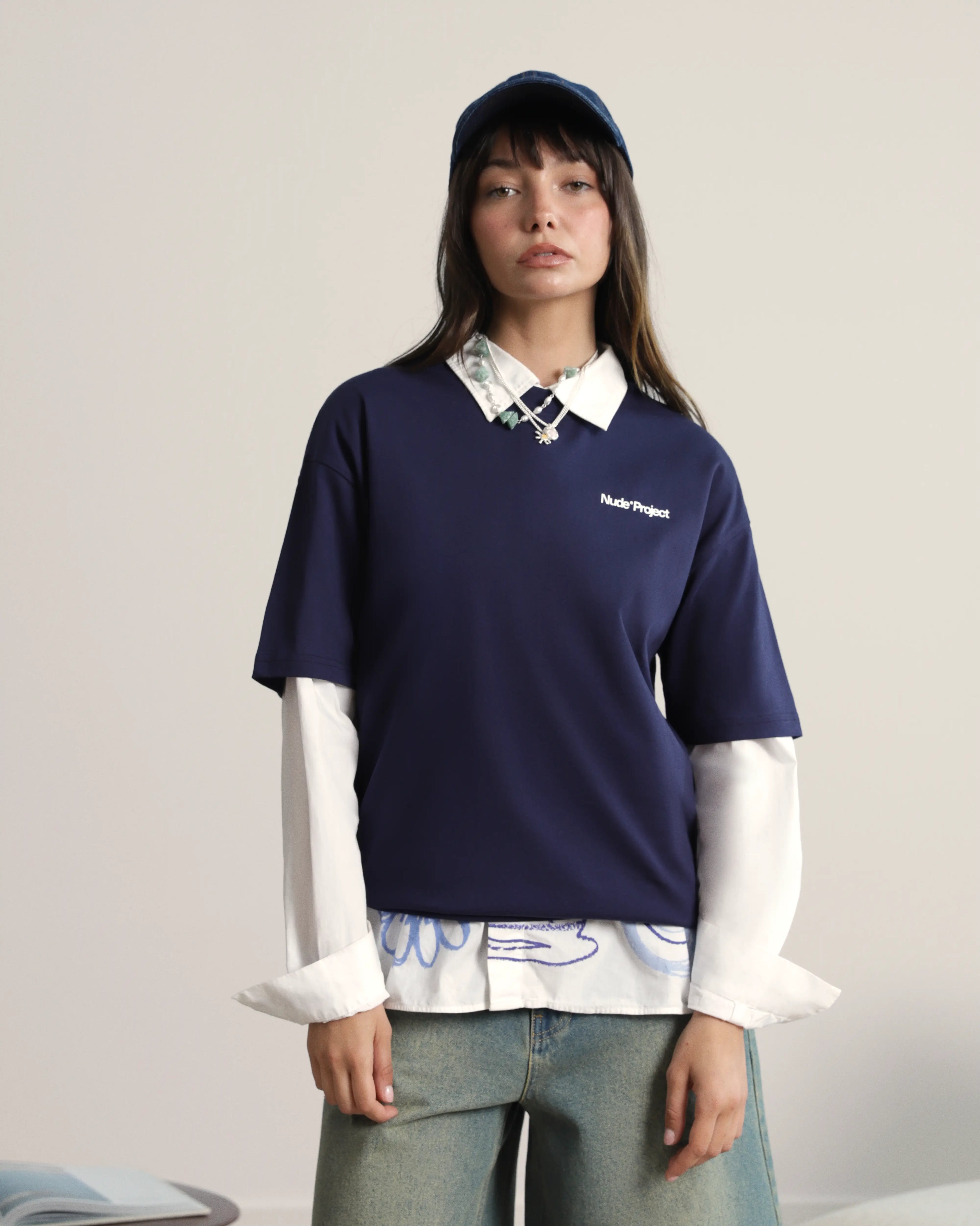 Camiseta Yate Azul Marino