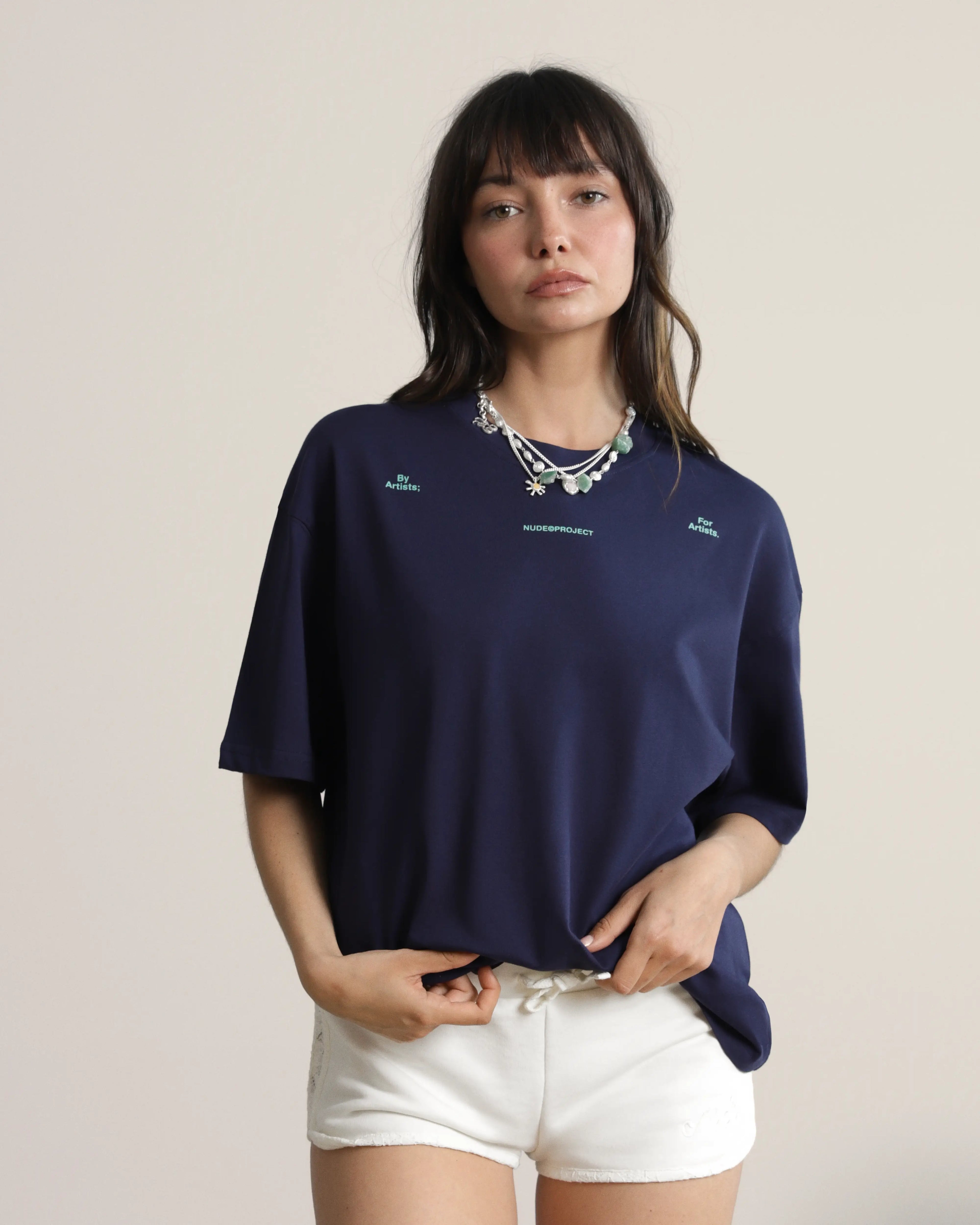 Camiseta Fine Art Azul Marino