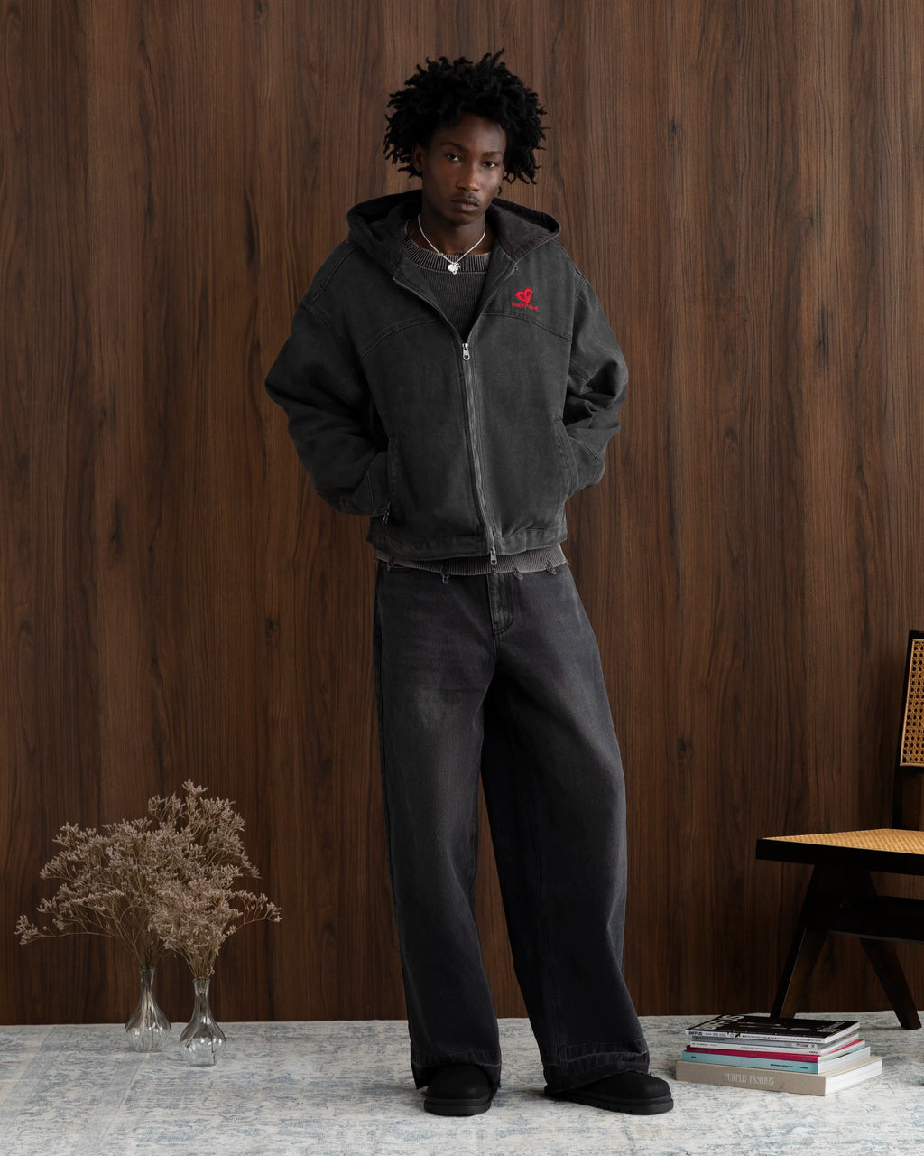 Chaqueta Co-Worker Canvas Gris Oscuro