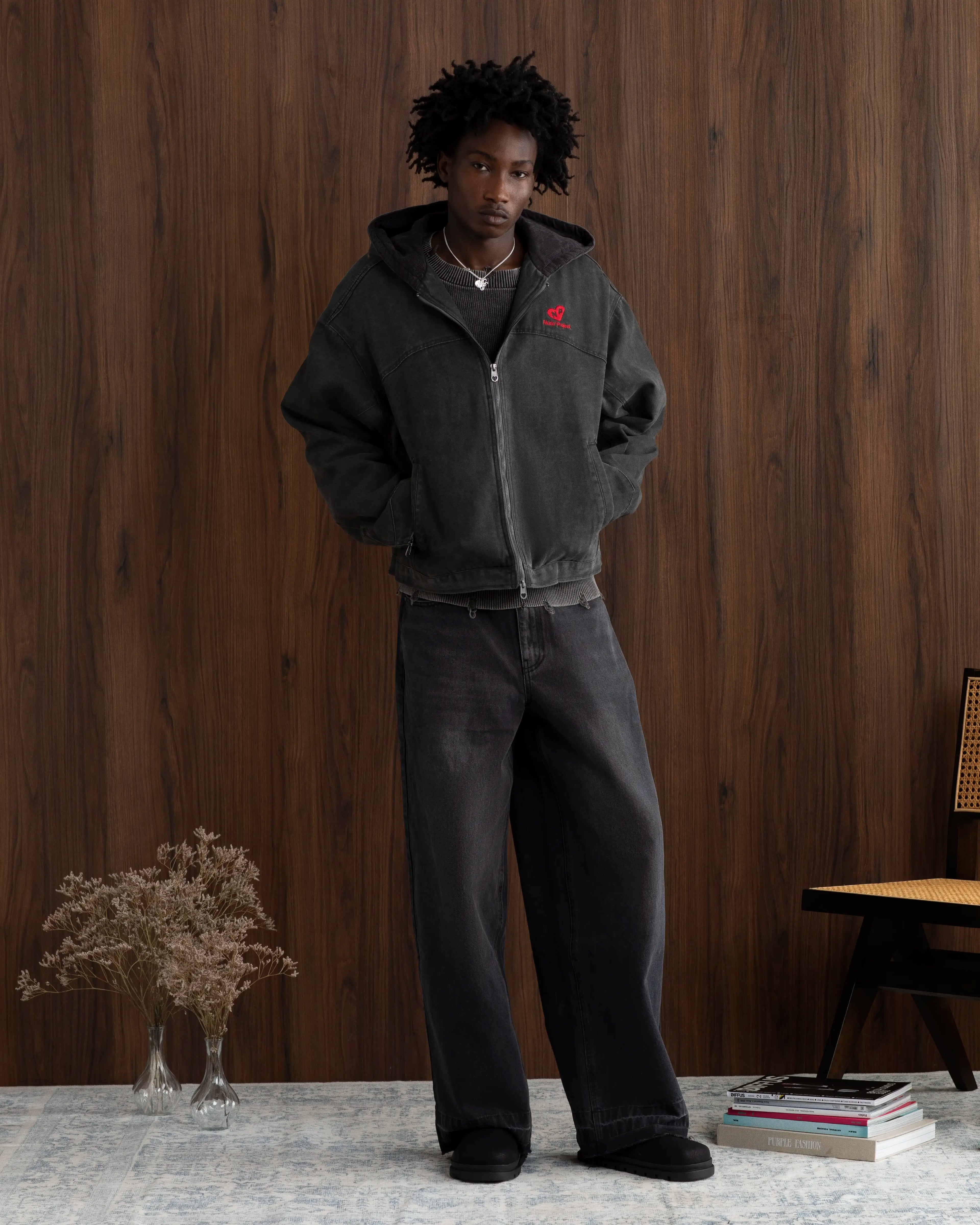 Chaqueta Co-Worker Canvas Gris Oscuro