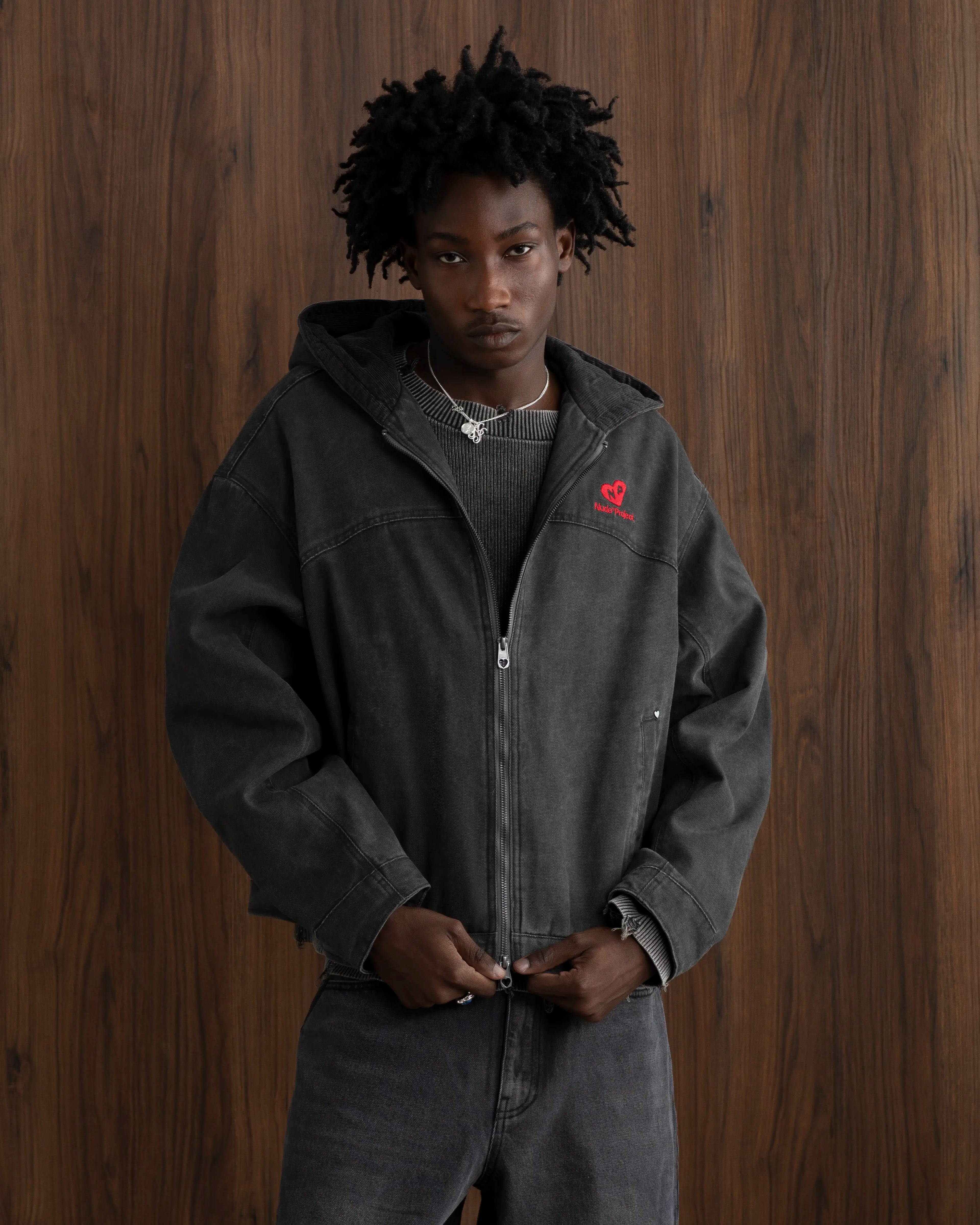 Chaqueta Co-Worker Canvas Gris Oscuro