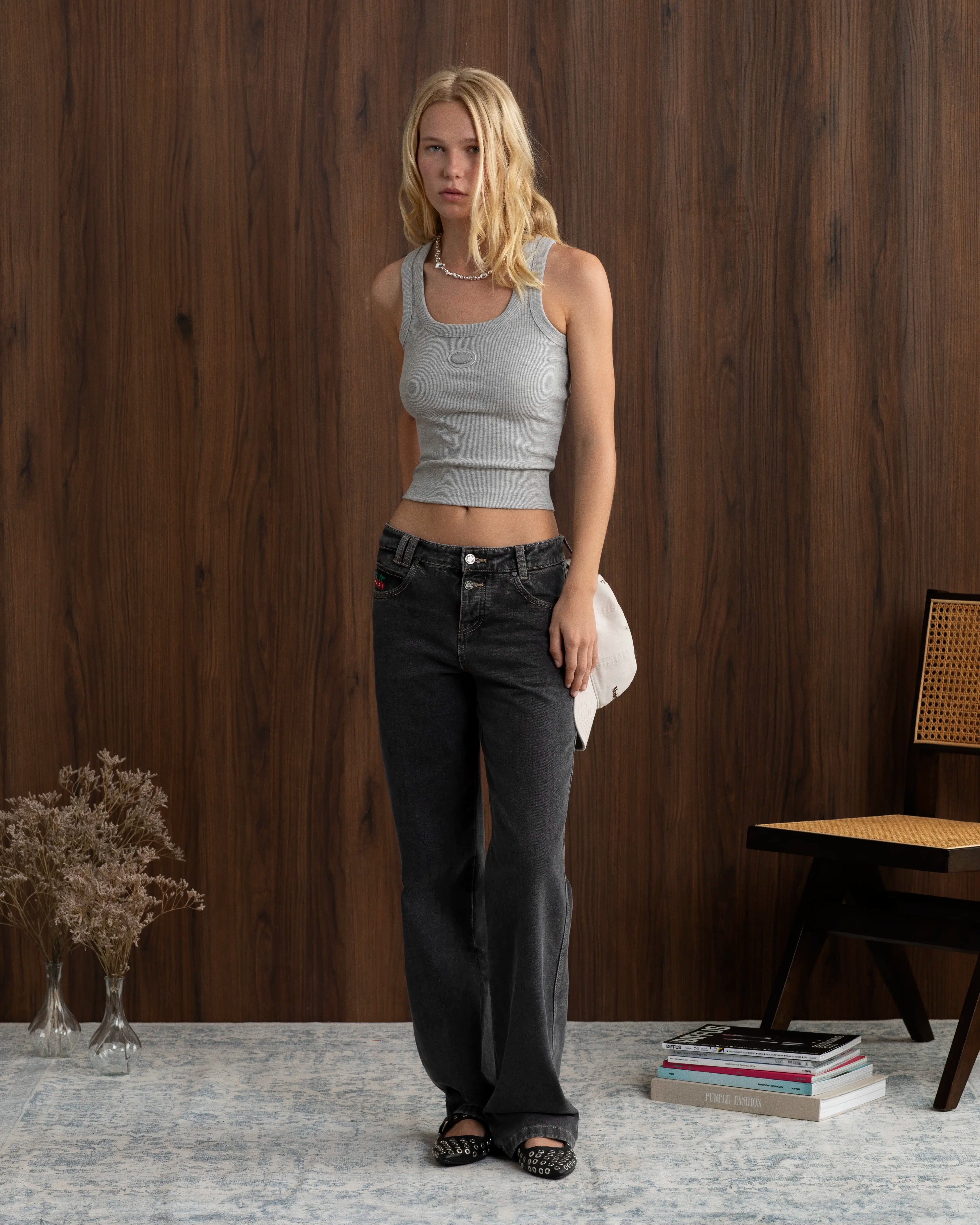 Sophisticated Pleasure Tank Top Grey