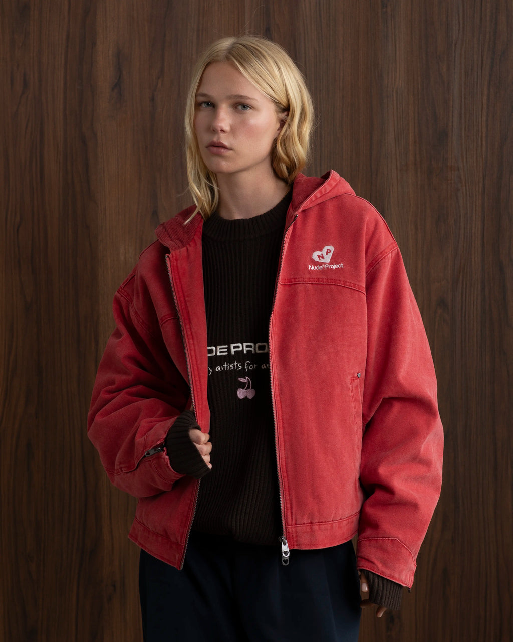 Chaqueta Co-Worker Canvas Roja