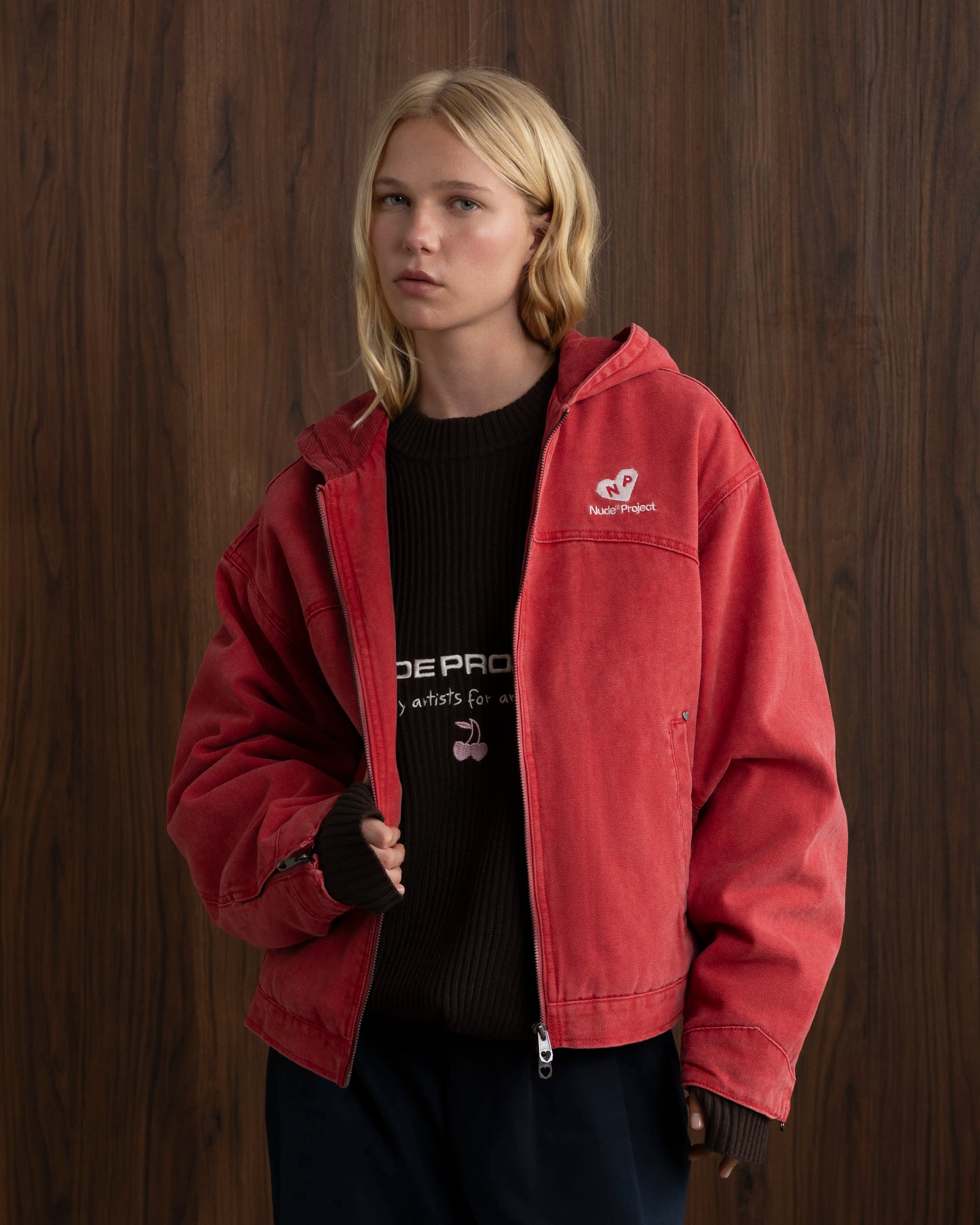 Chaqueta Co-Worker Canvas Roja
