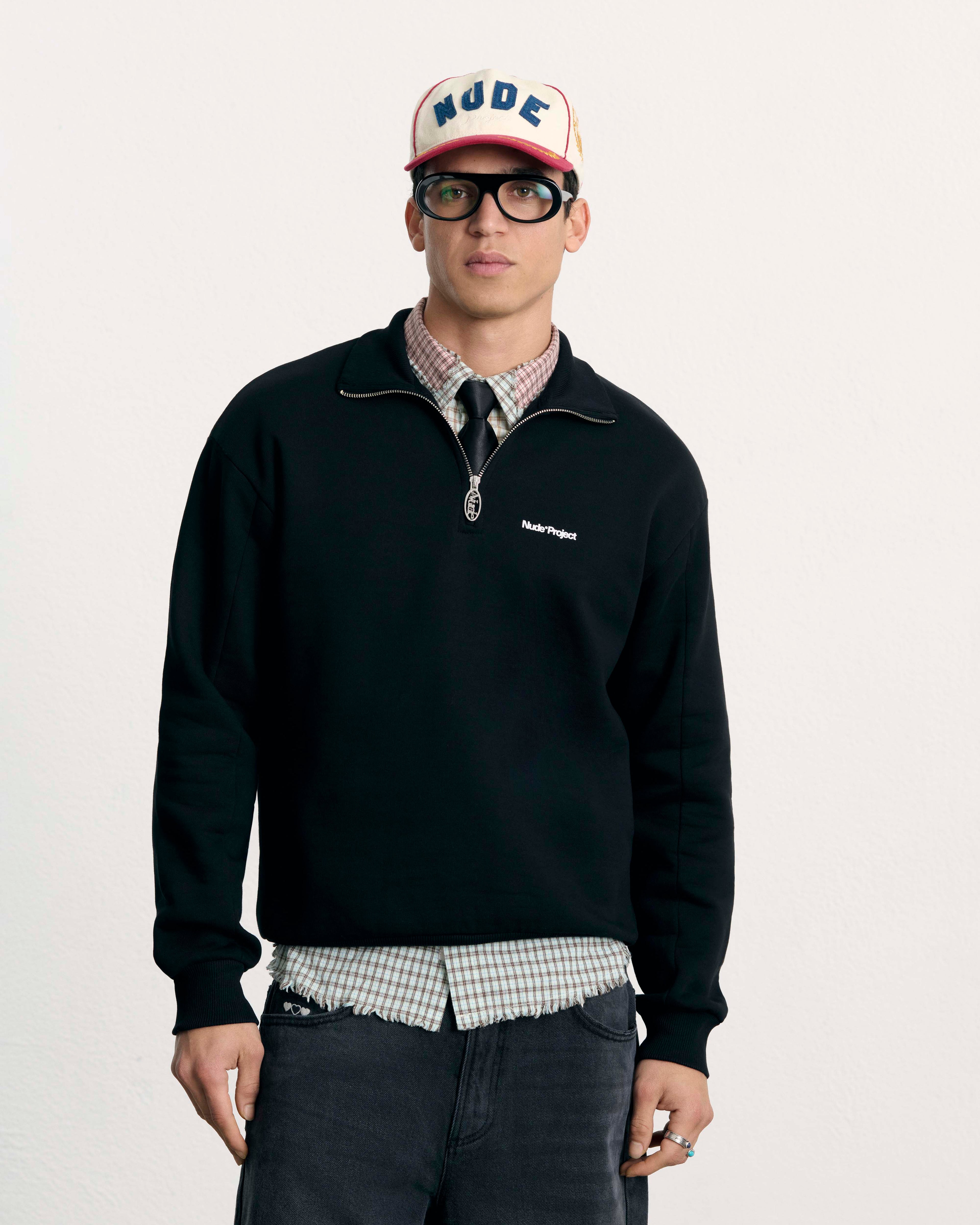 Quarter Zip Origins Negro