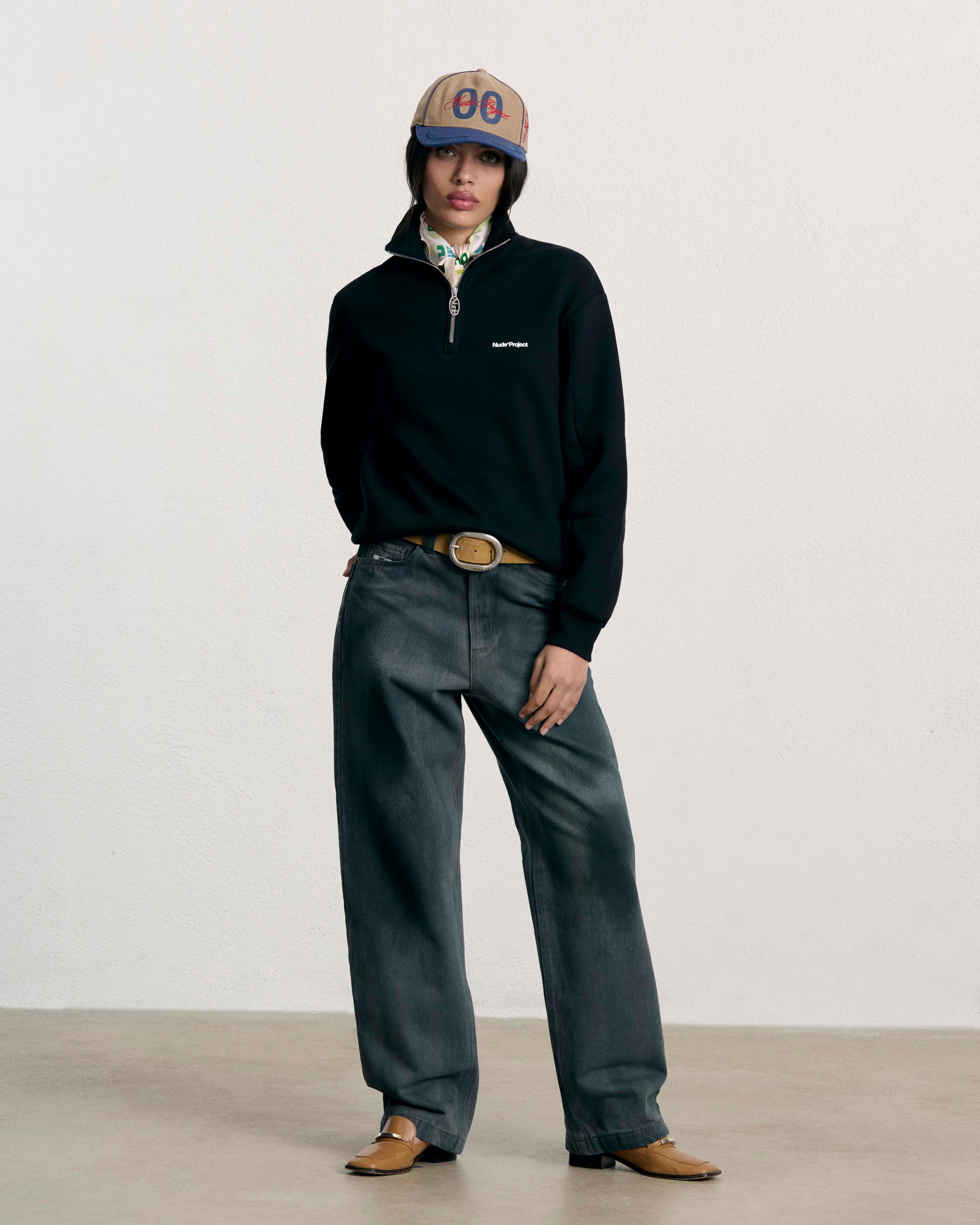 Quarter Zip Origins Negro