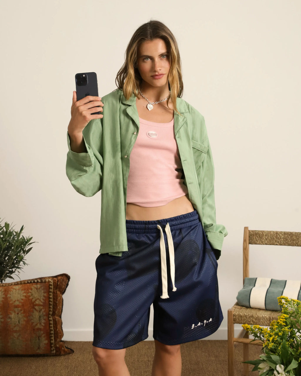 Pantalón Corto Mesh Azul Marino