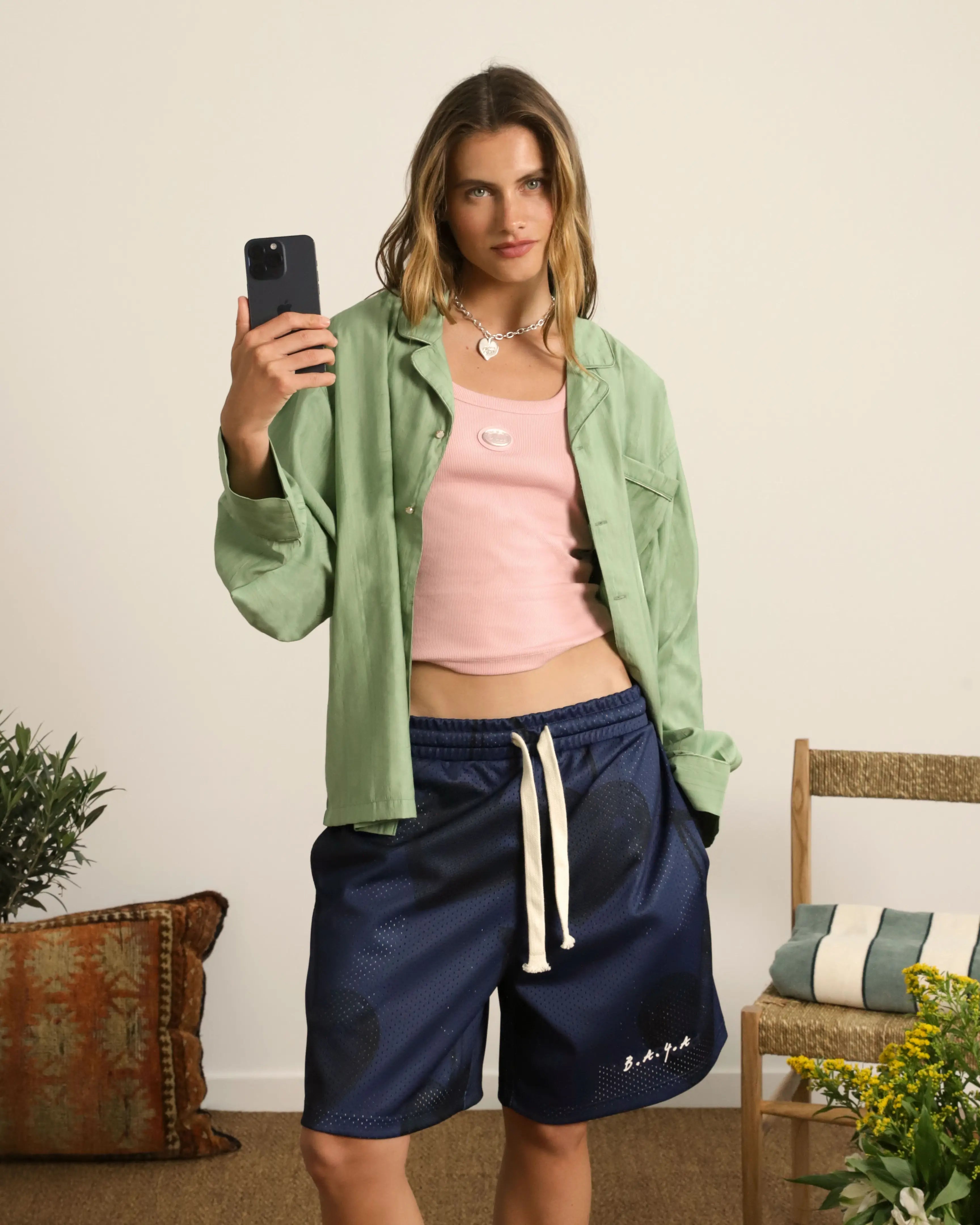 Pantalón Corto Mesh Azul Marino