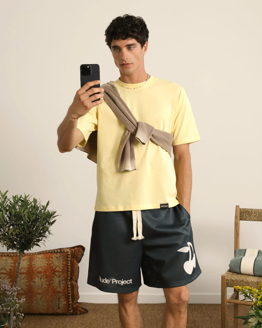 Pantalón Corto Solid Mesh Negro