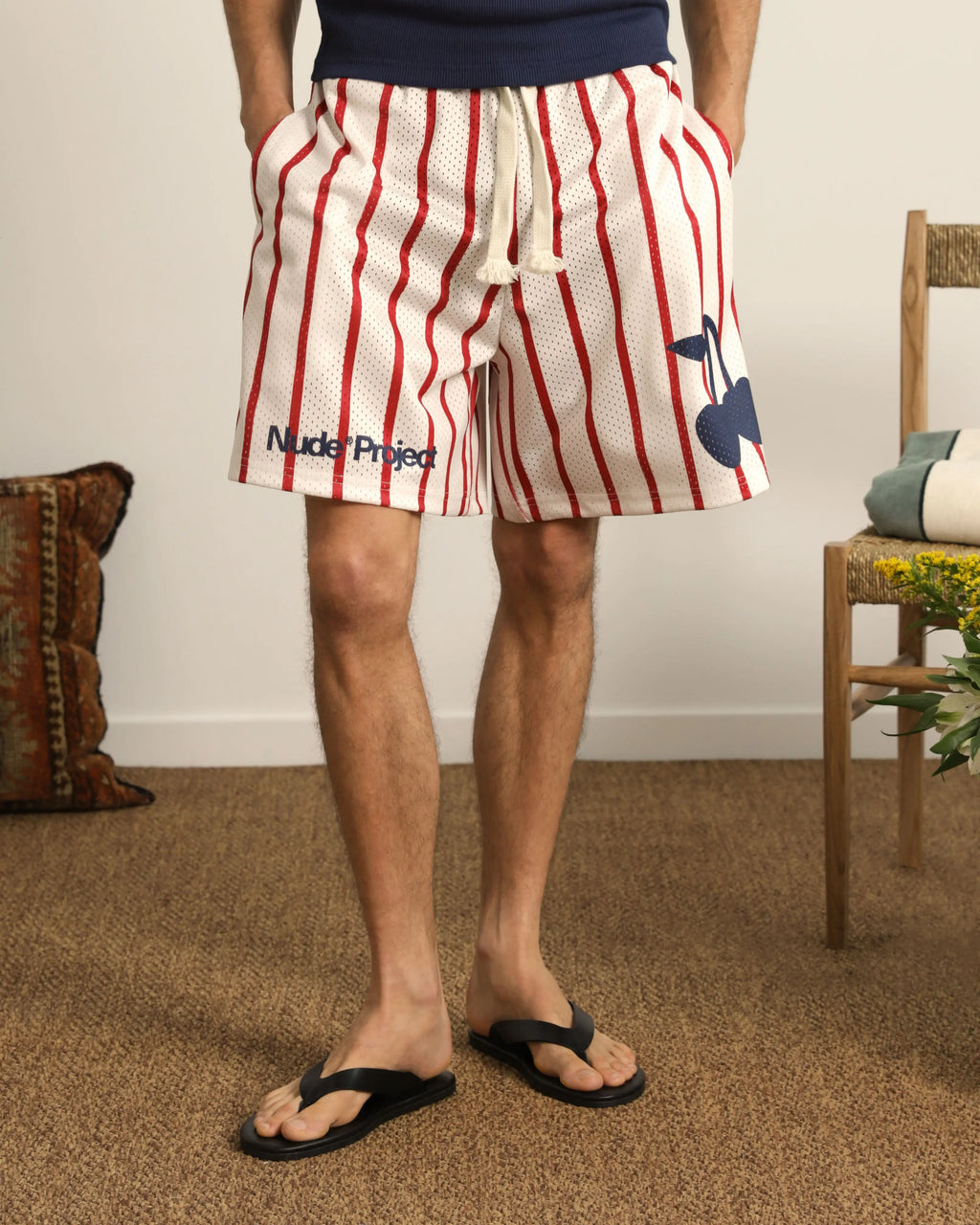 Pantalón Corto Stripes Mesh