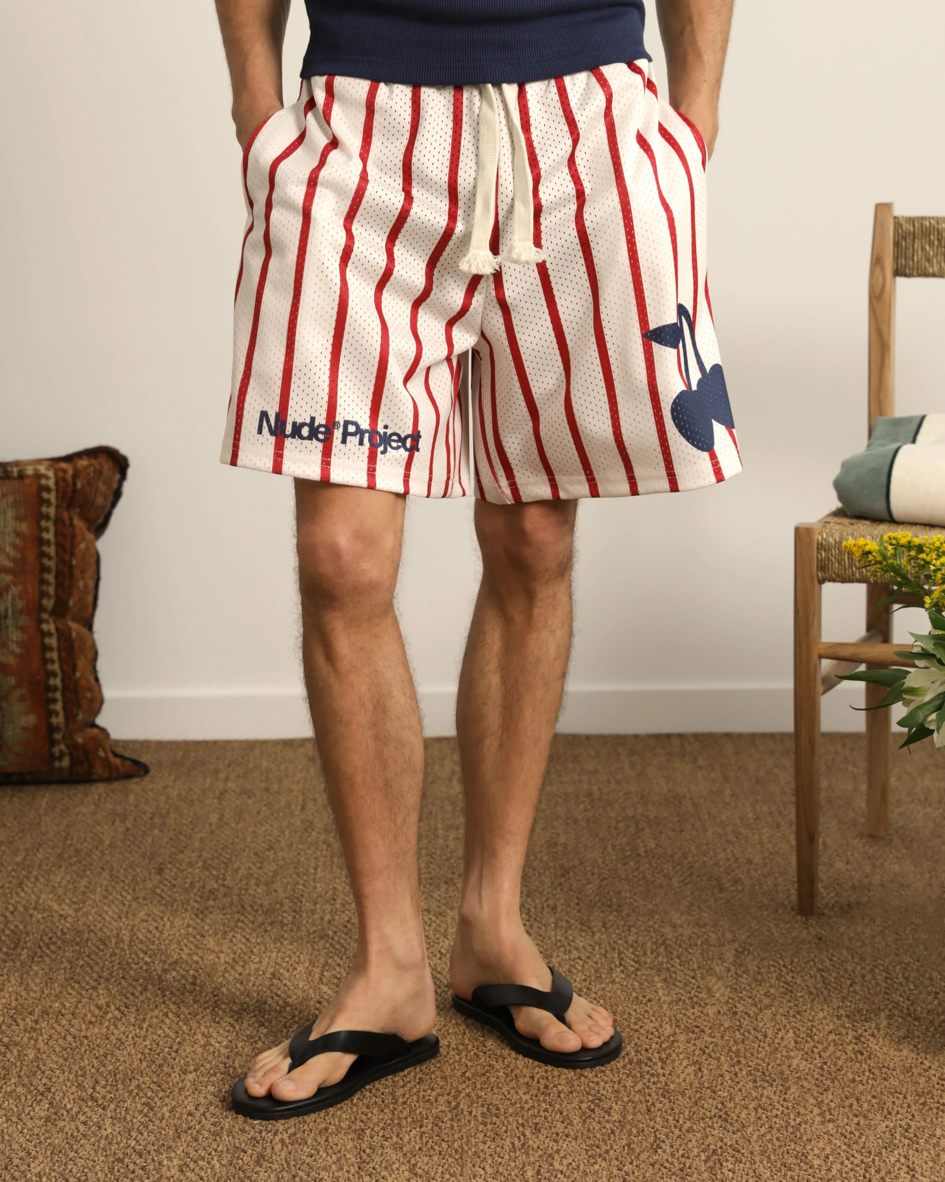 Pantalón Corto Stripes Mesh