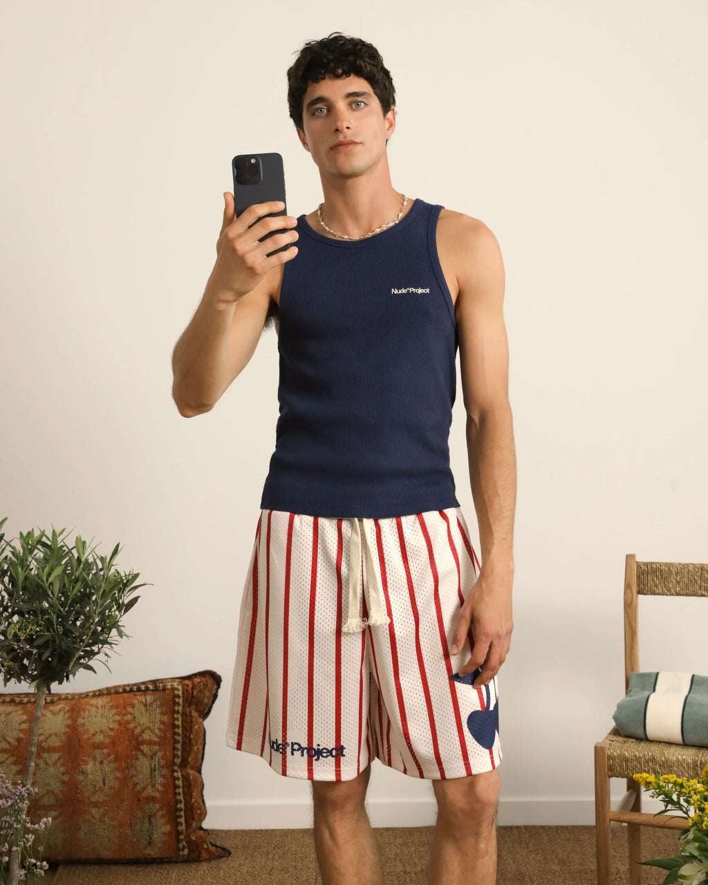 Pantalón Corto Stripes Mesh