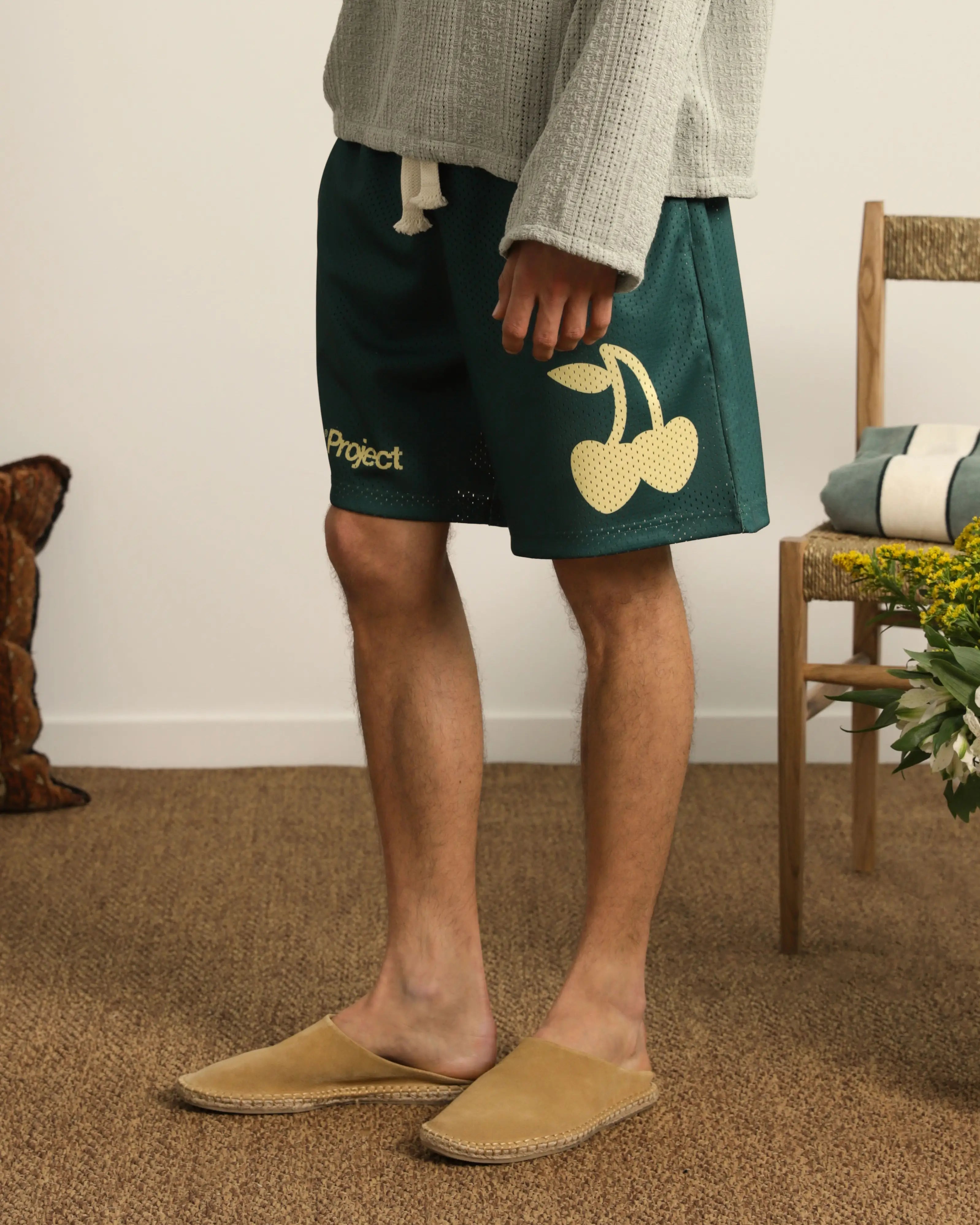 Pantalón Corto Solid Mesh Verde