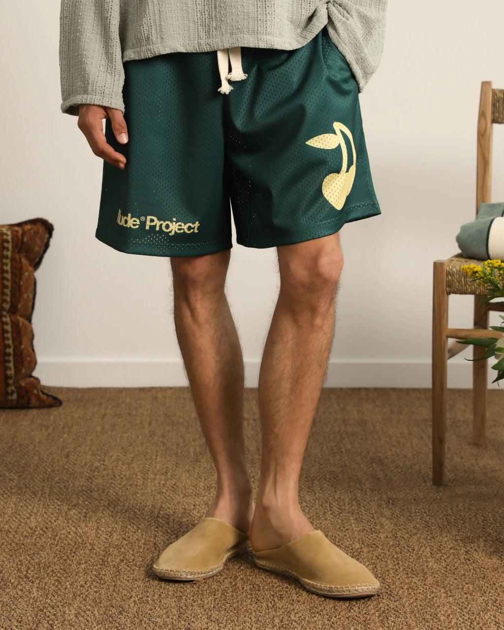 Pantalón Corto Solid Mesh Verde