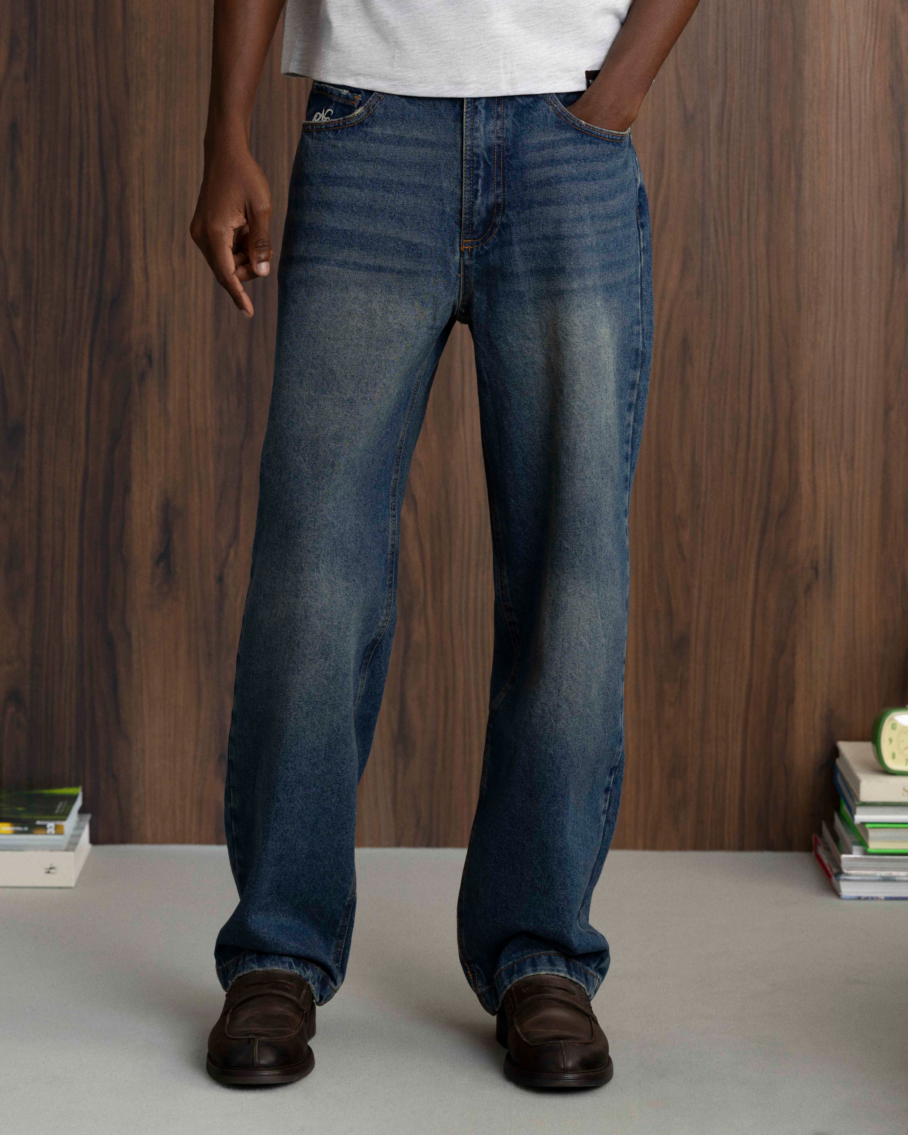 Pantalón Vaquero Básico Sand Wash