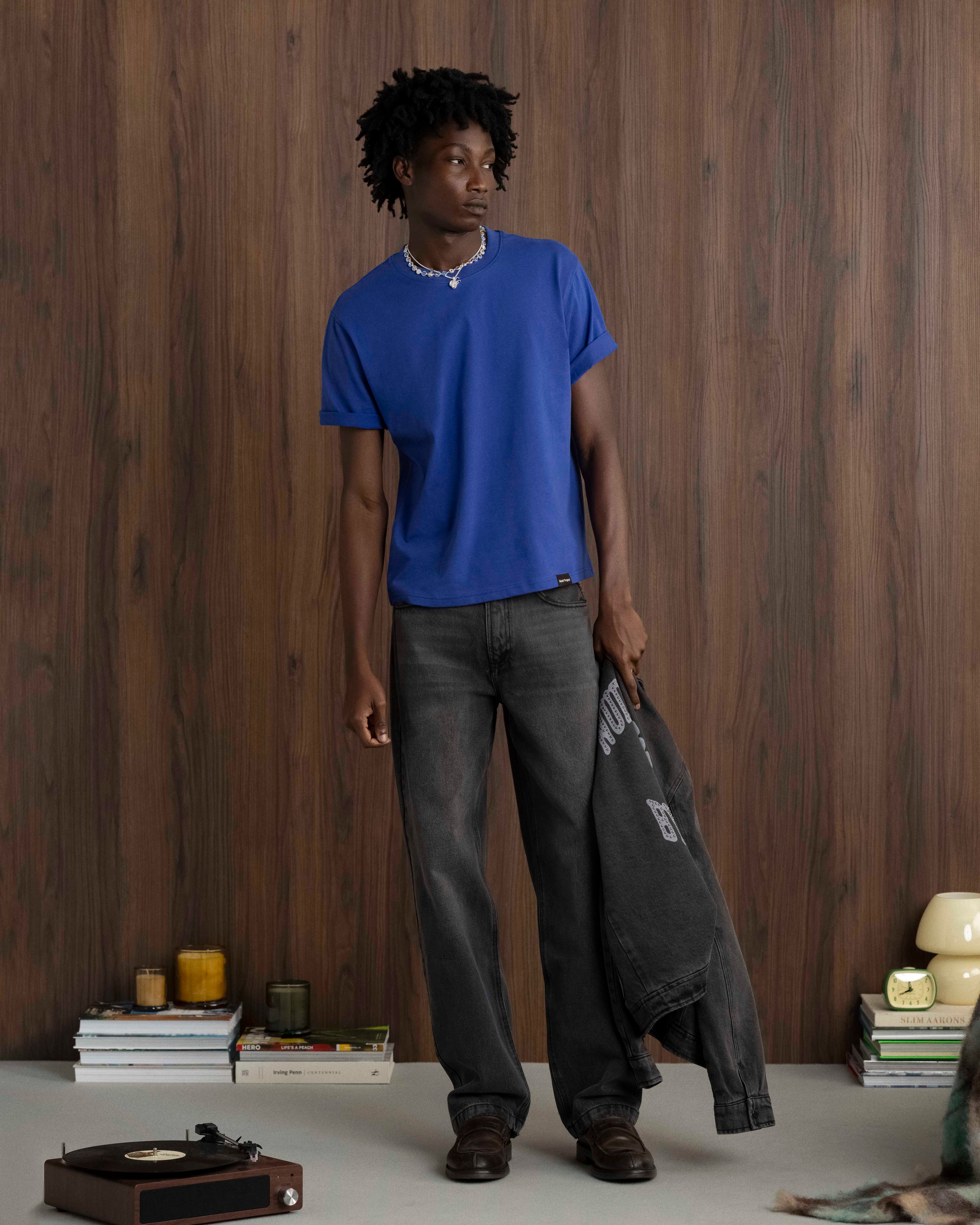 Basic Tee Blue/Black/Grey 3xPack