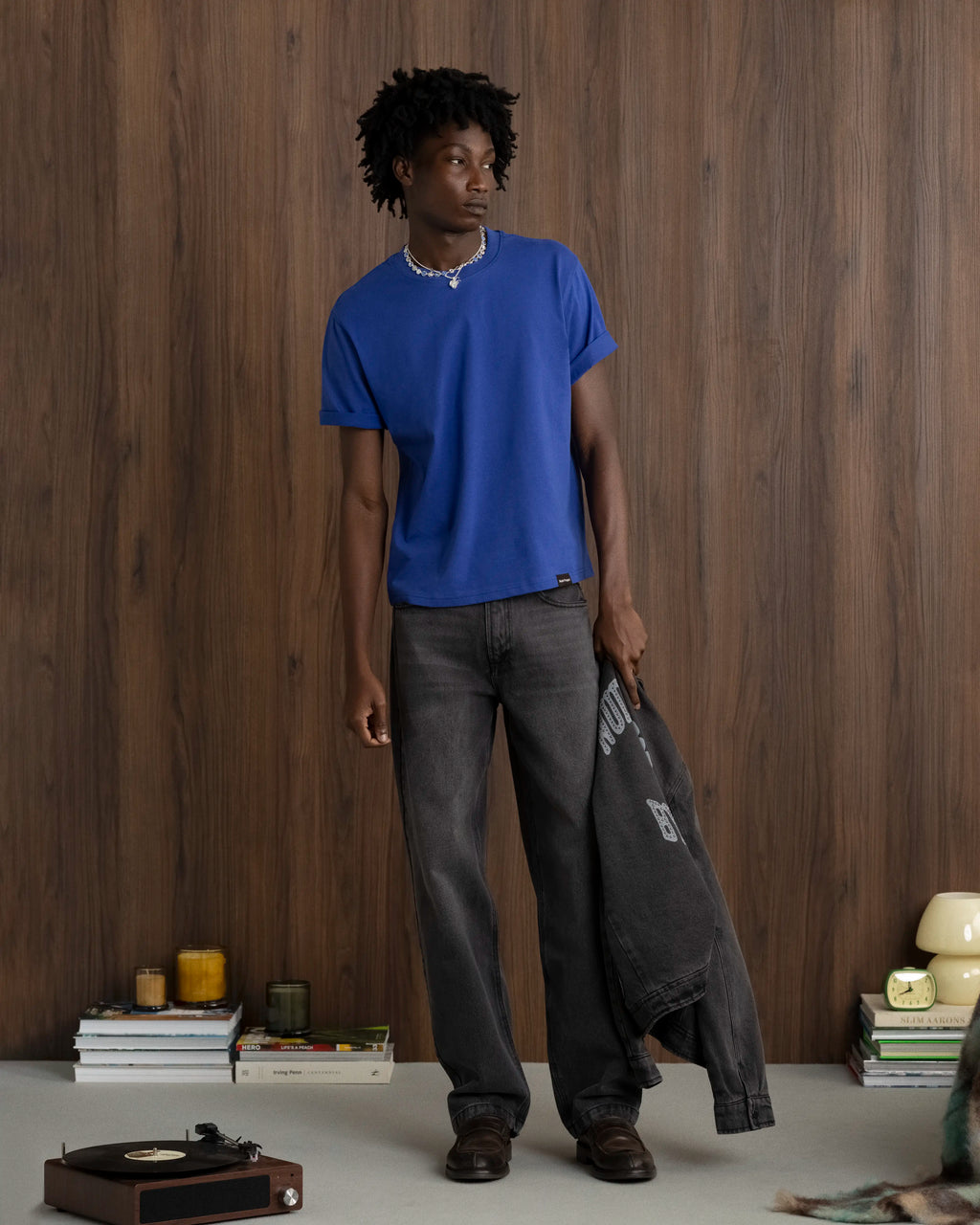 Pantalón Vaquero Básico Negro Wash