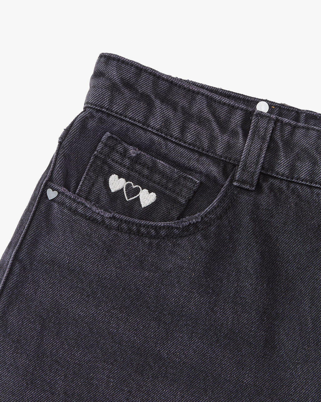 Pantalón Baggy Negro Rose Wash Old