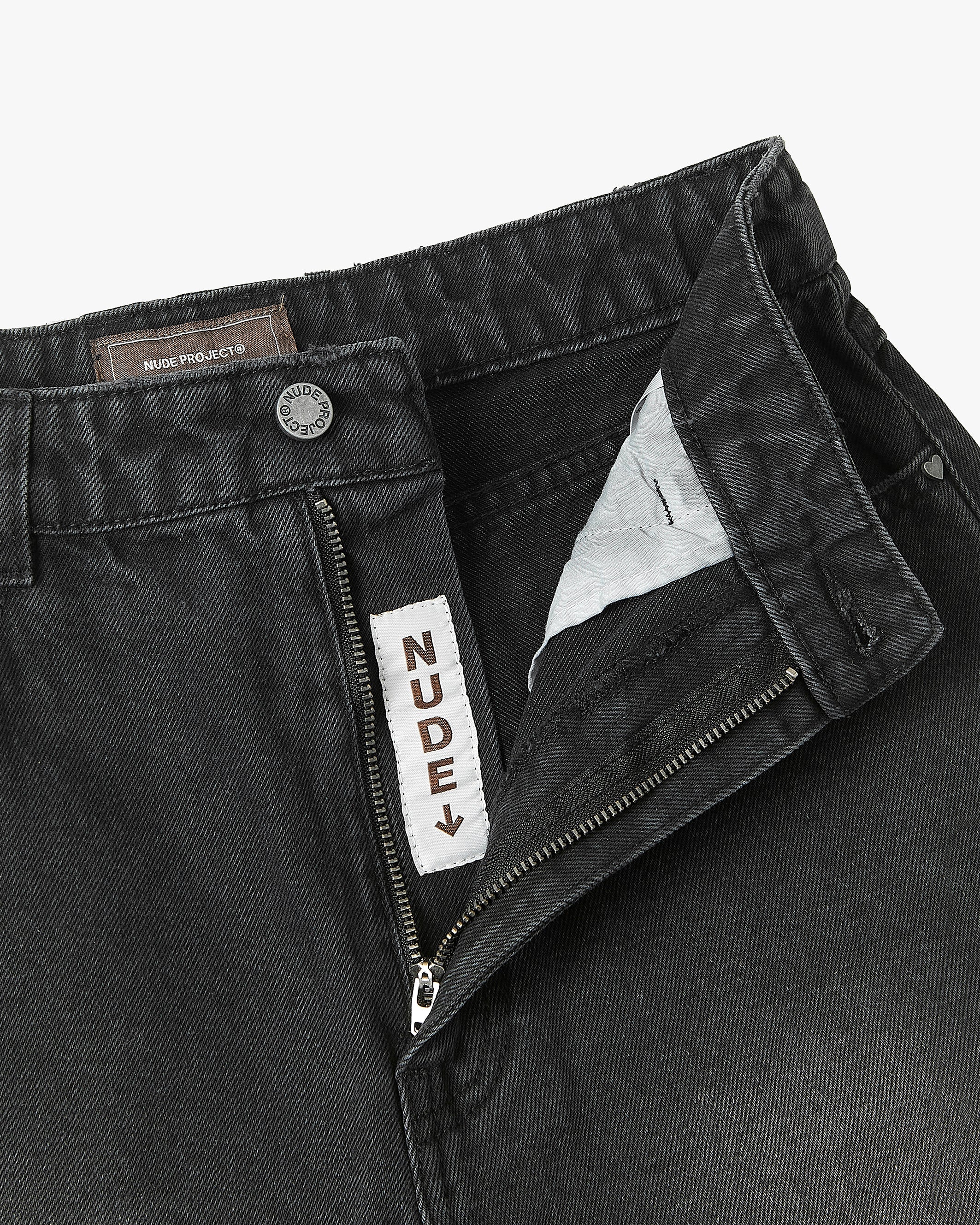 Pantalón Corto Baggy Negro Old Denim