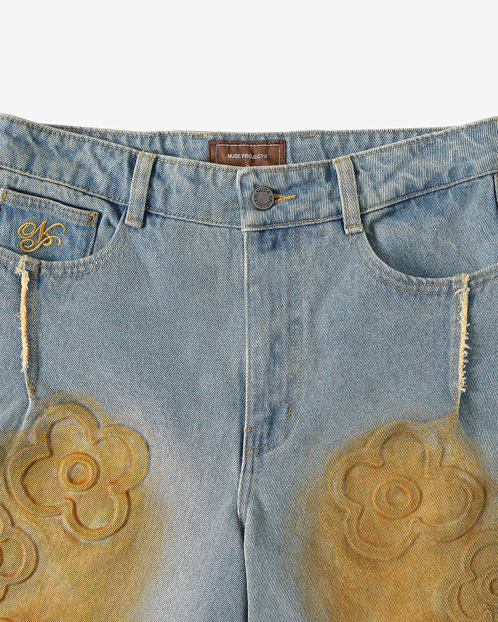 Pantalón Corto Baggy Old Denim Flower