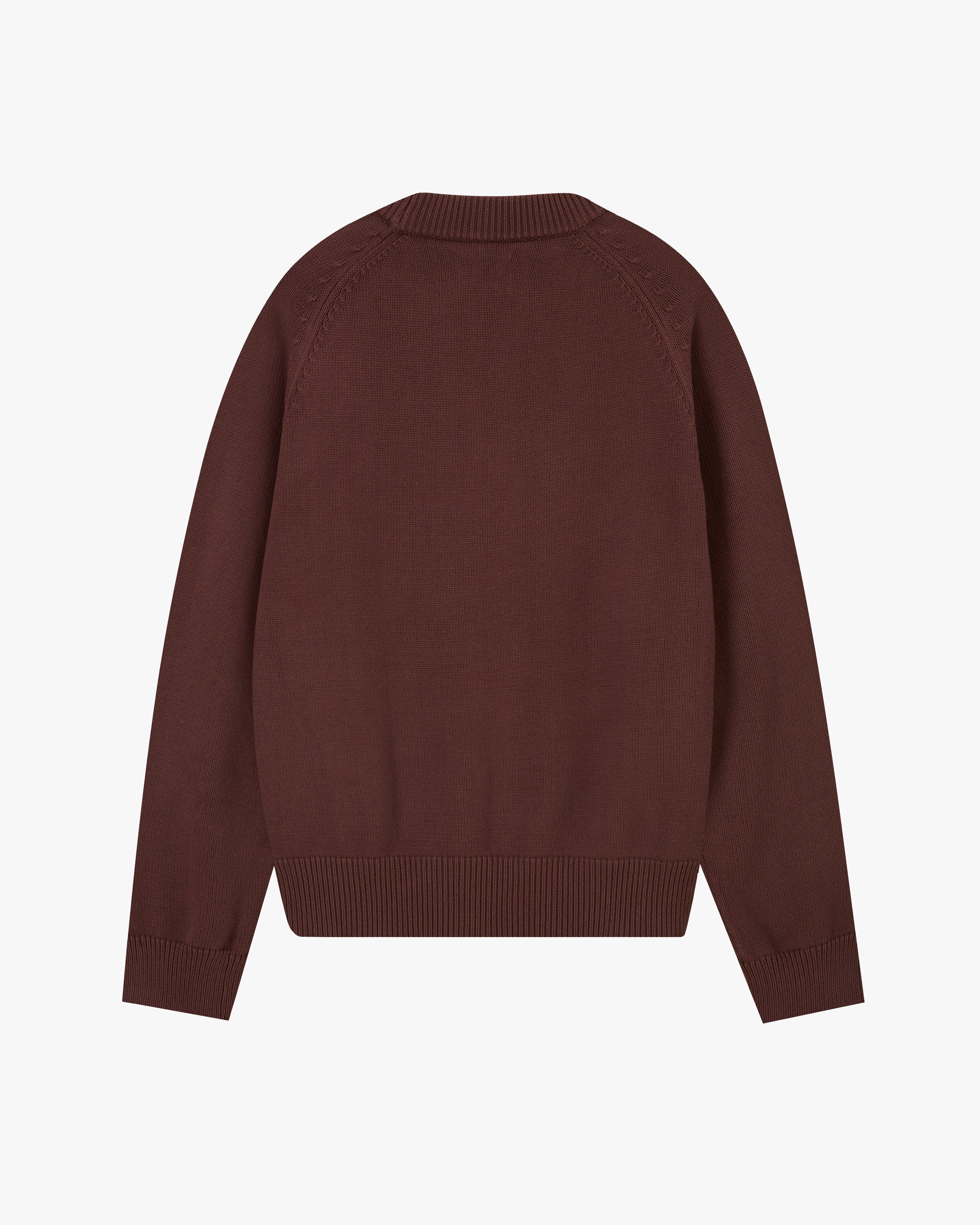 Teddy Knit Sweater Brown