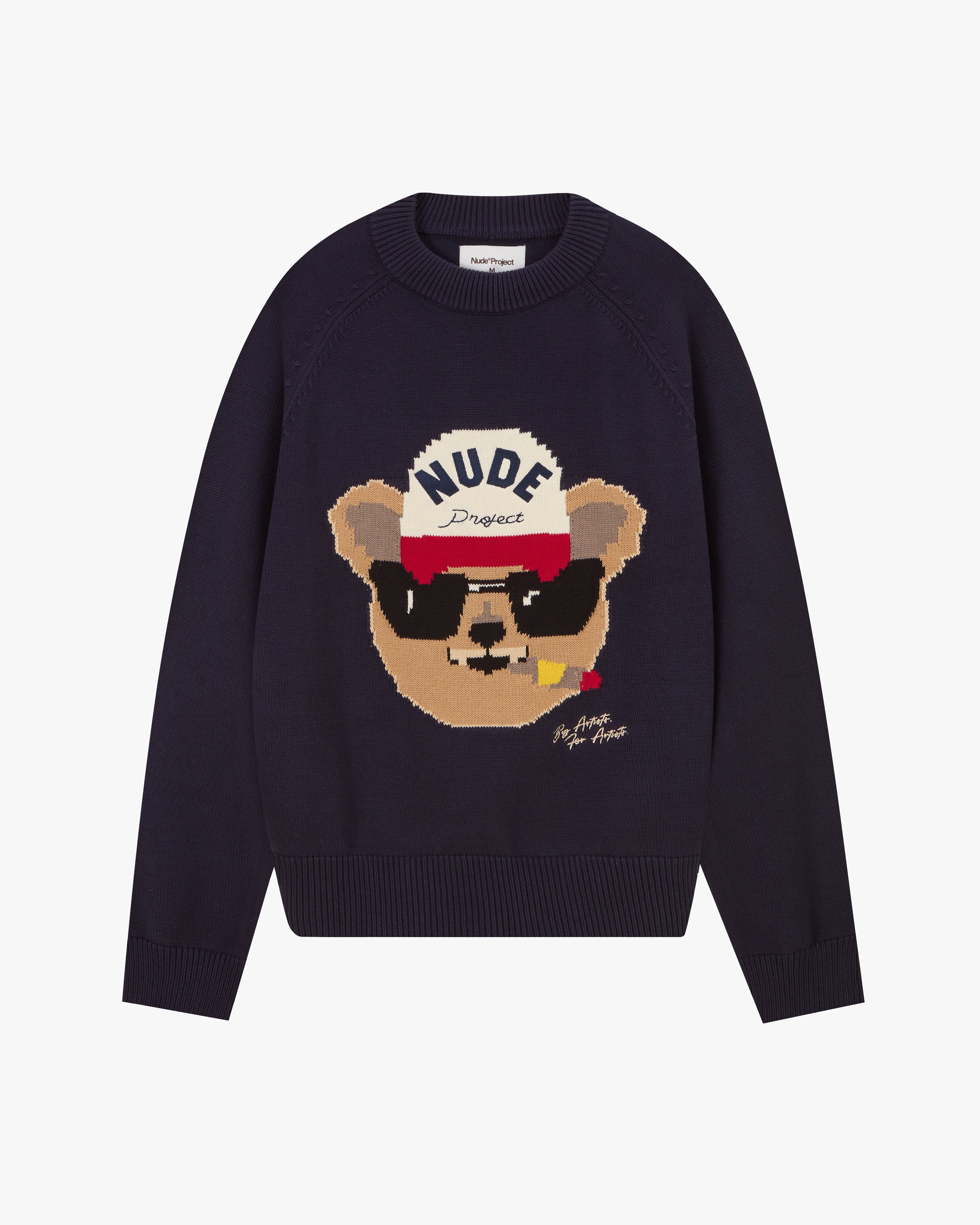 Teddy Knit Sweater Blue