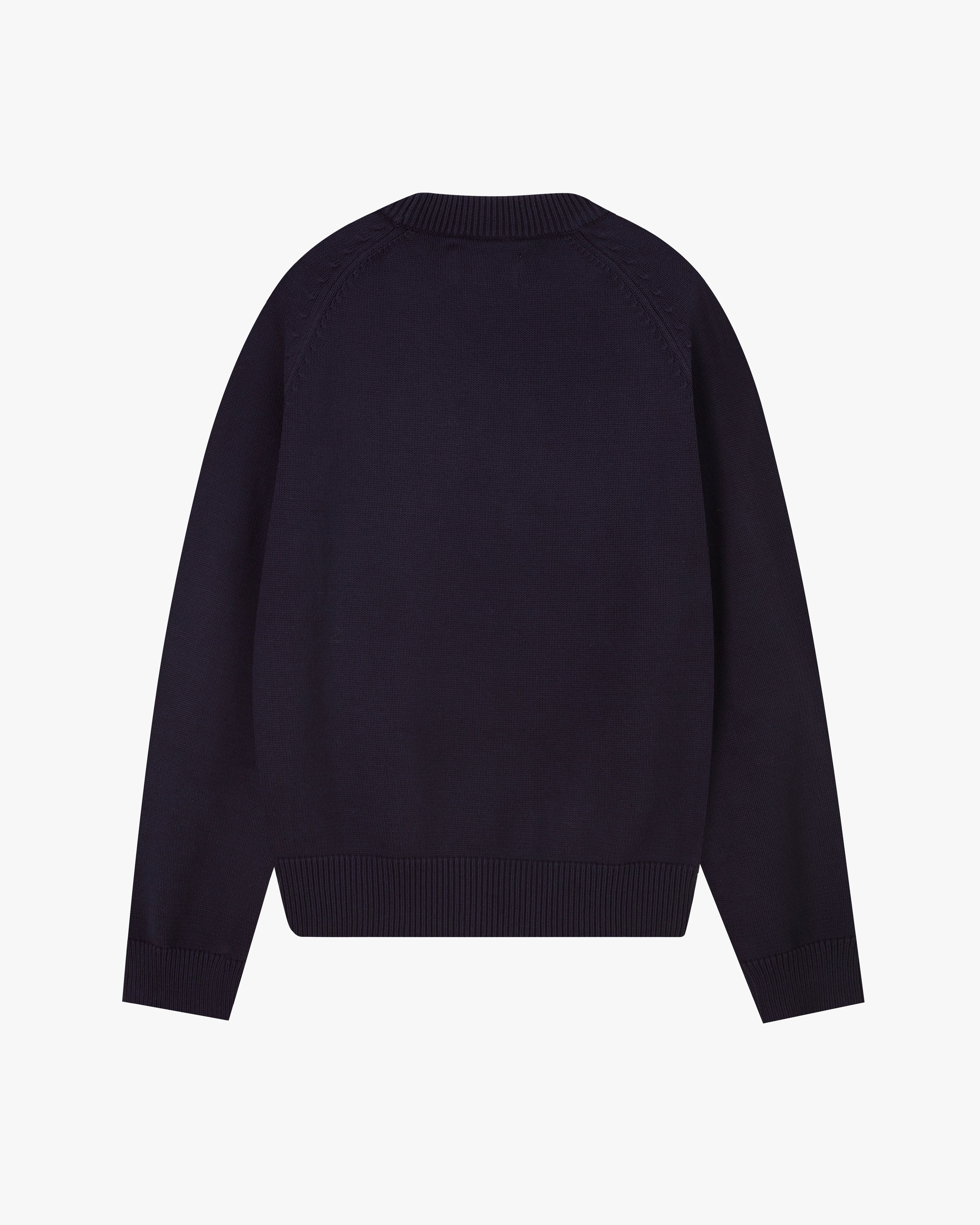 Teddy Knit Sweater Blue