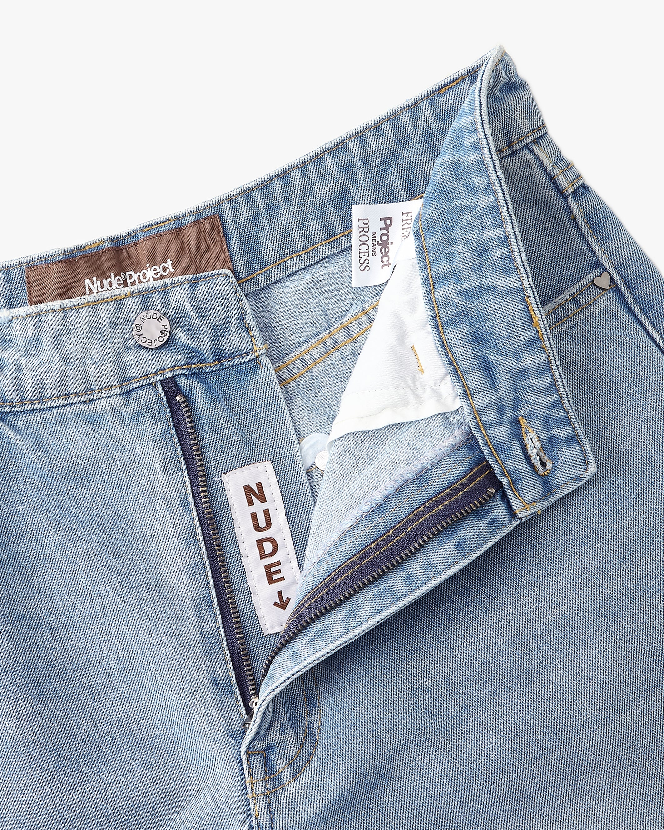 Old Baggy Denim Fantasy Jewel Flowers